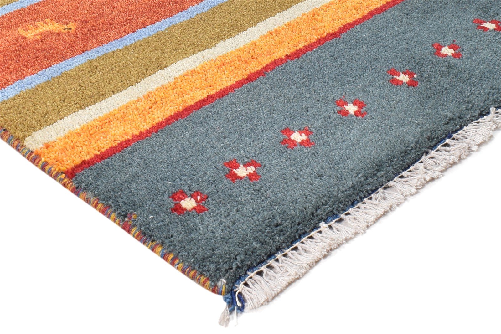 Wool Grey Rug 2' X 3' Southwestern Hand Knotted American Tribal Small Carpet 7865052430485