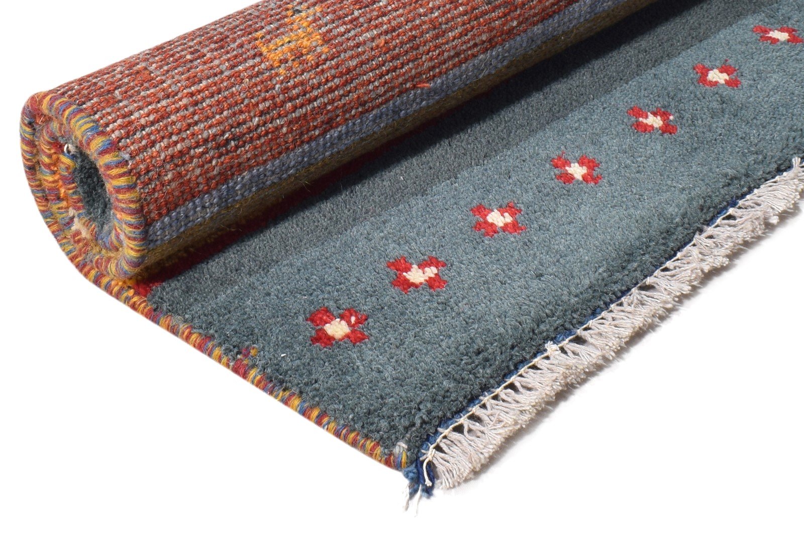 Wool Grey Rug 2' X 3' Southwestern Hand Knotted American Tribal Small Carpet 7865052430485