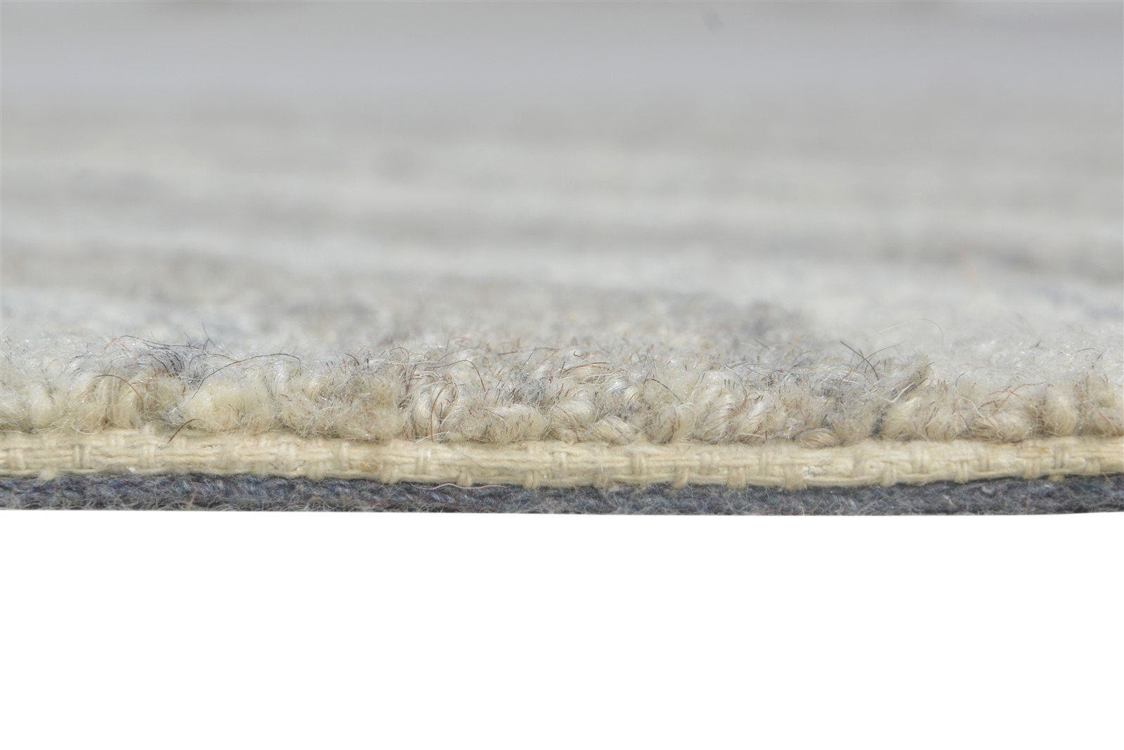 Wool Grey Rug 2' X 4' Modern Hand Tufted Scandinavian Nordic Small Carpet 7865079333013