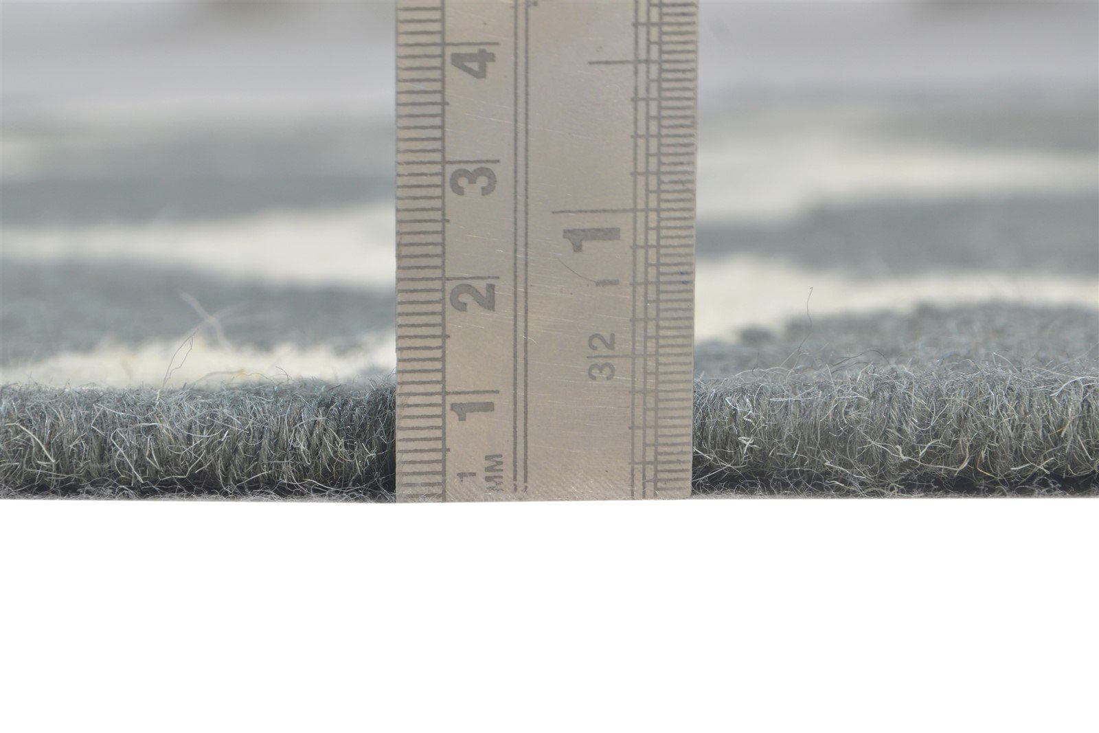 Wool Grey Rug 3' X 5' Modern Dhurrie Moroccan Scroll Tile Small Carpet 7865121341589