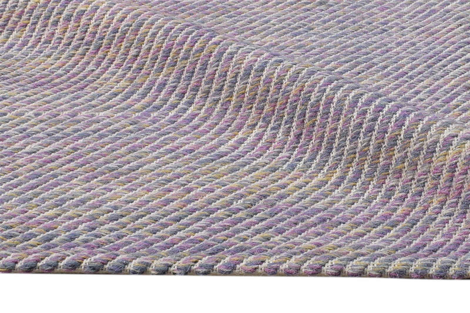 Wool Grey Rug 3' X 5' Modern Dhurrie Scandinavian Solid Small Carpet 7865169641621