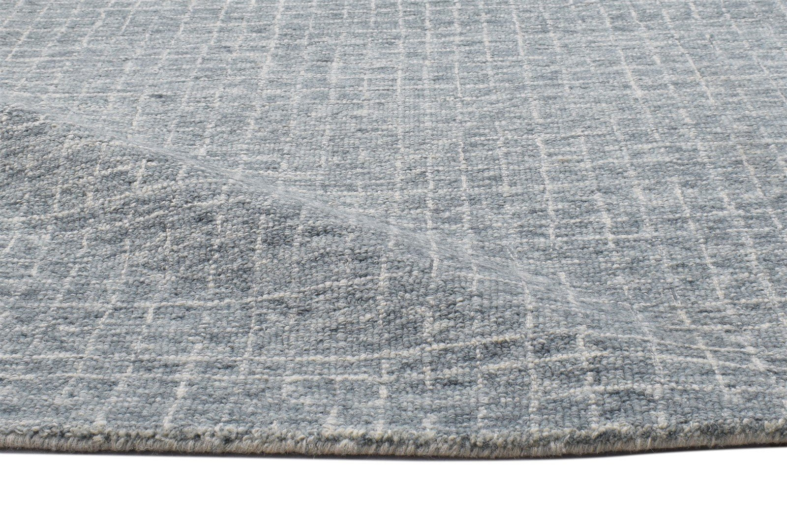 Wool Grey Rug 3' X 5' Modern Hand Tufted Scandinavian Geometric Room Size Carpet 7864142397589