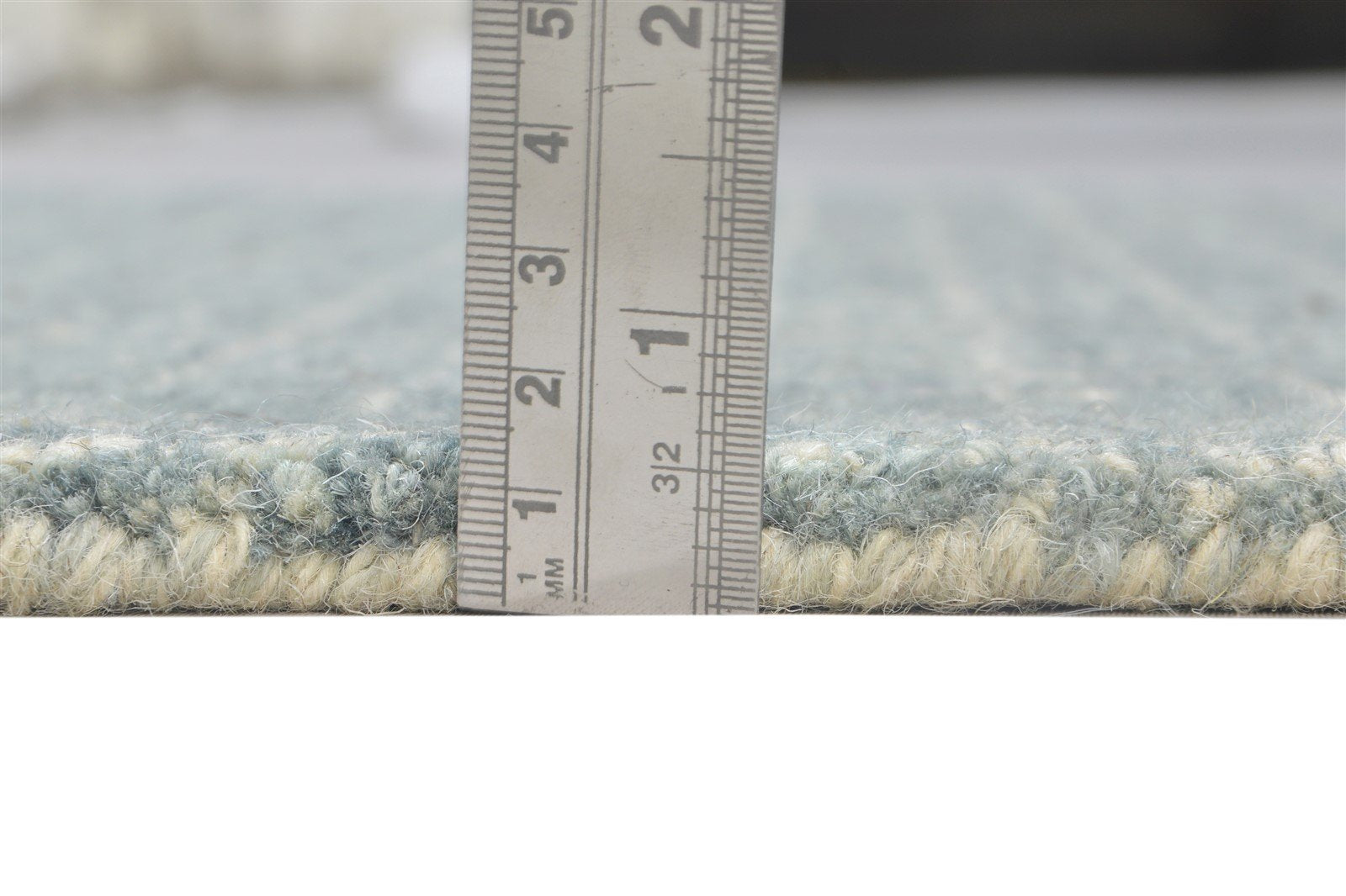 Wool Grey Rug 3' X 5' Modern Hand Tufted Scandinavian Geometric Room Size Carpet 7864142397589