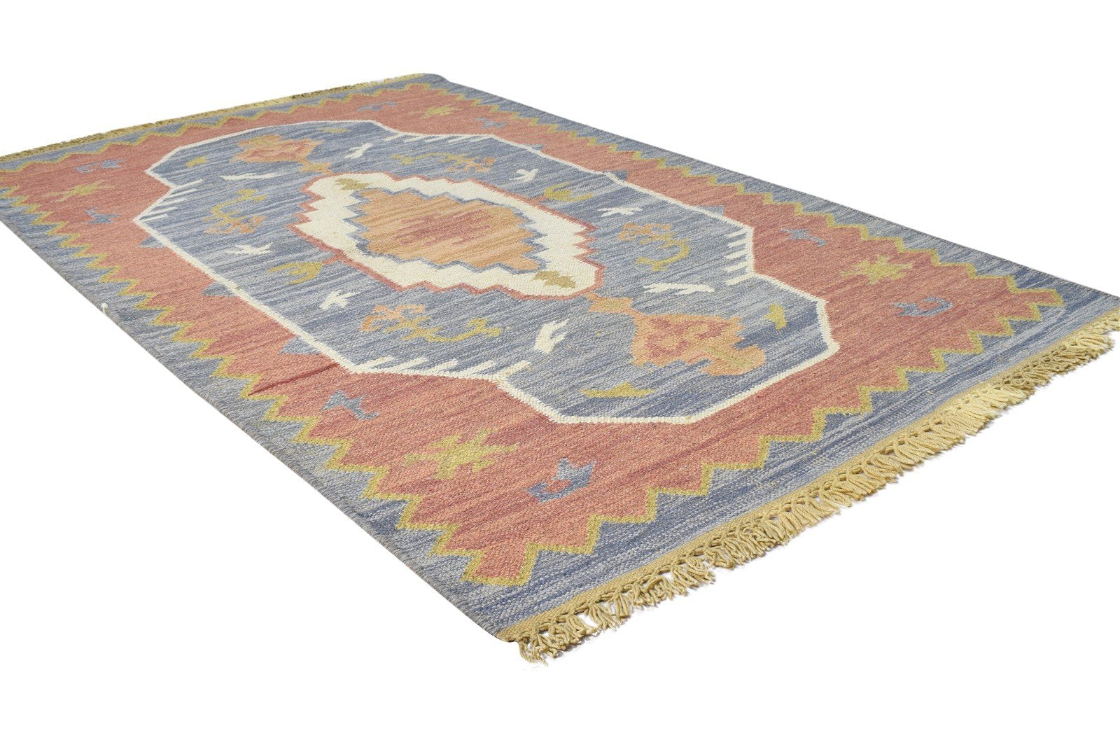 Wool Grey Rug 3' X 5' Persian Dhurrie Serapi Oriental Room Size Carpet 7864985714837