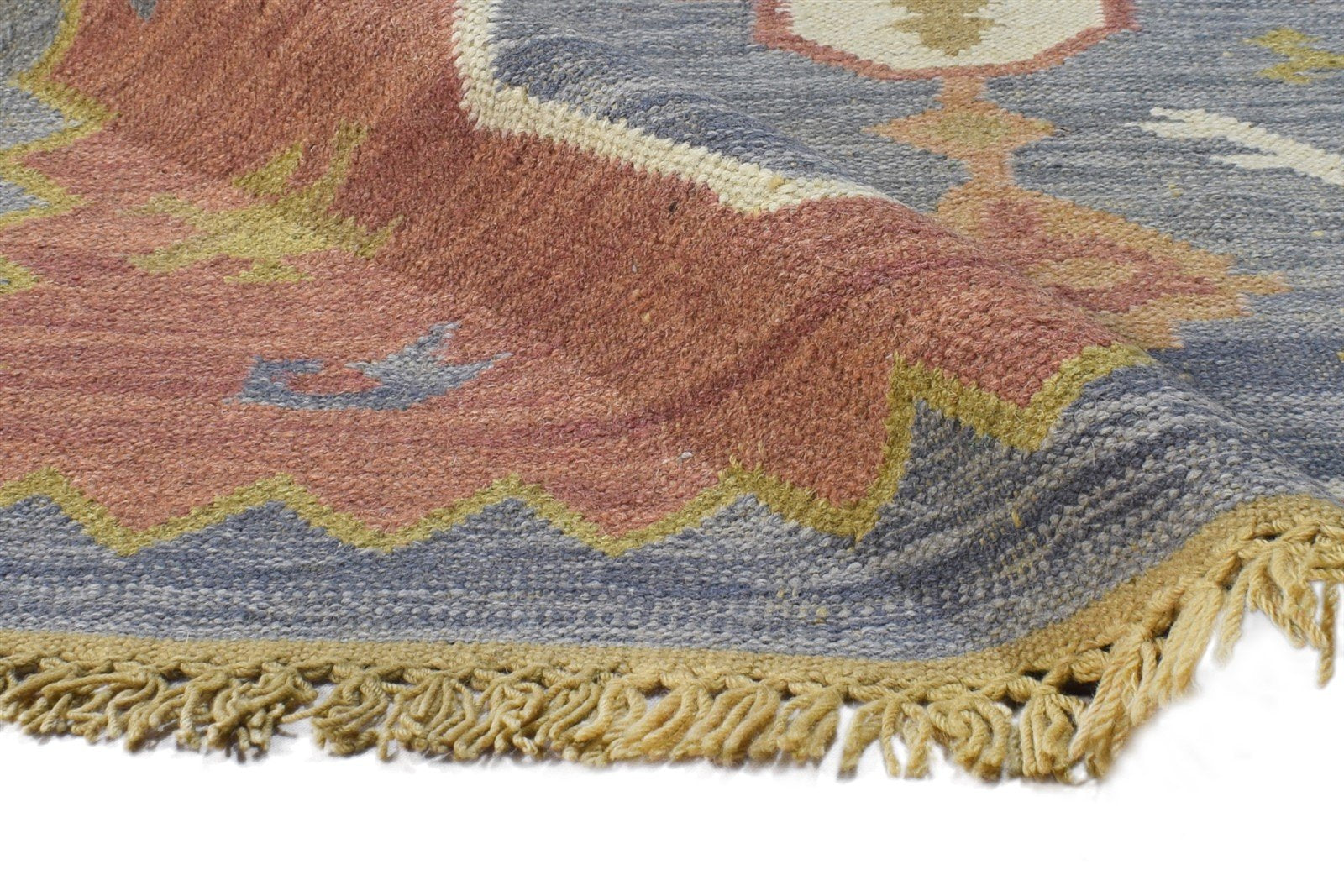 Wool Grey Rug 3' X 5' Persian Dhurrie Serapi Oriental Room Size Carpet 7864985714837