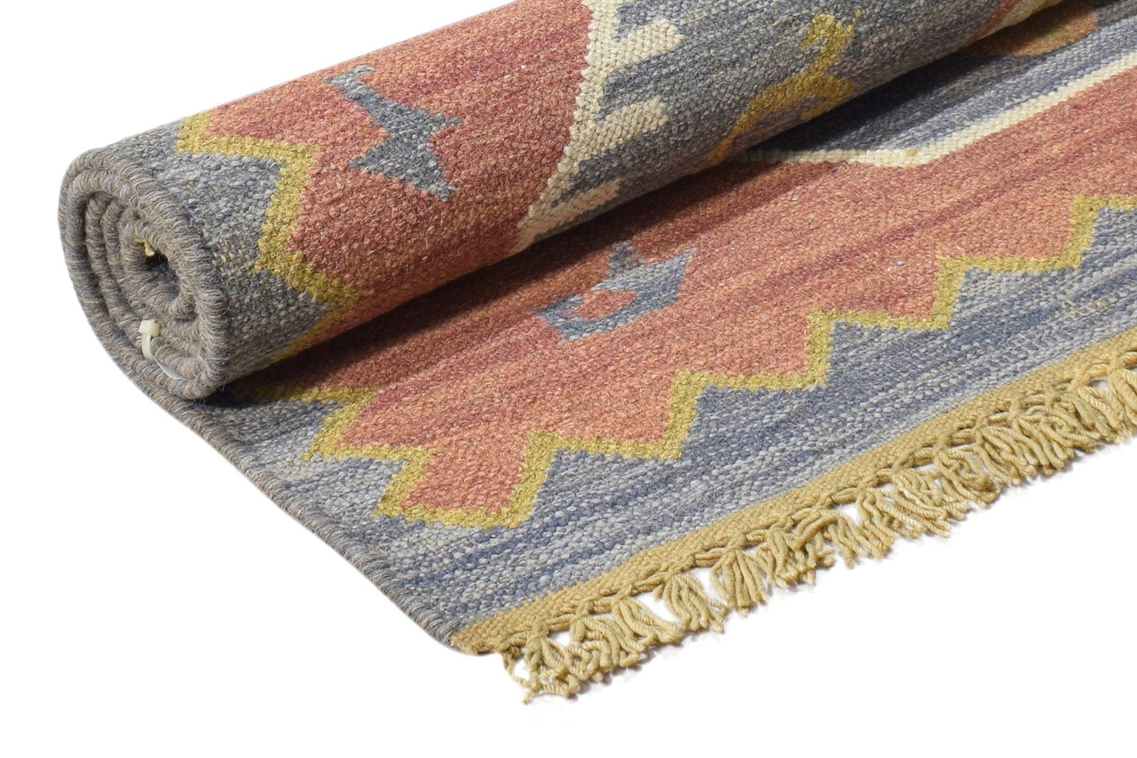 Wool Grey Rug 3' X 5' Persian Dhurrie Serapi Oriental Room Size Carpet 7864985714837