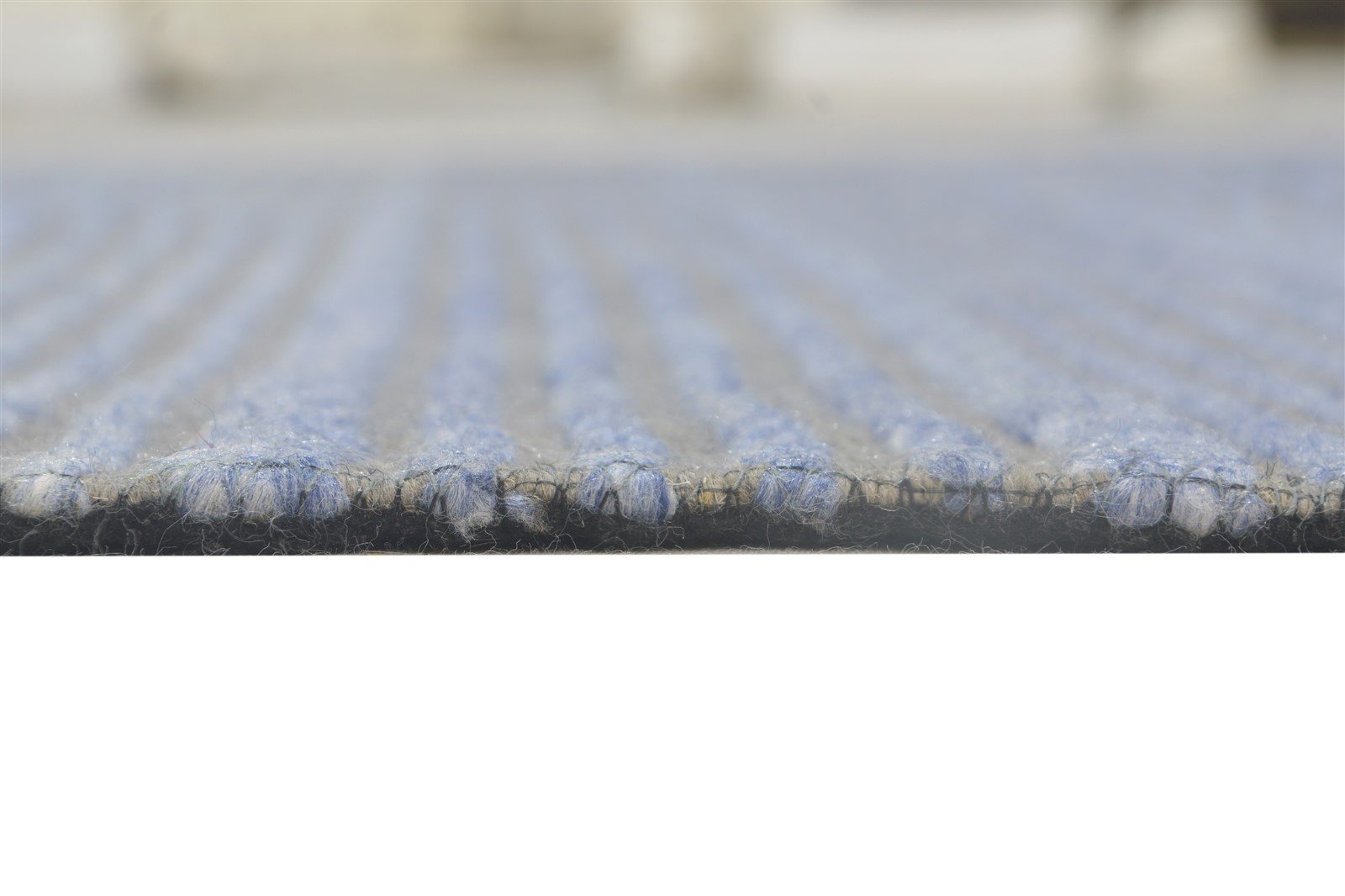 Wool Grey Rug 5' X 7' Modern Jacquard Loom Scandinavian Striped Room Size Carpet 7864164122773