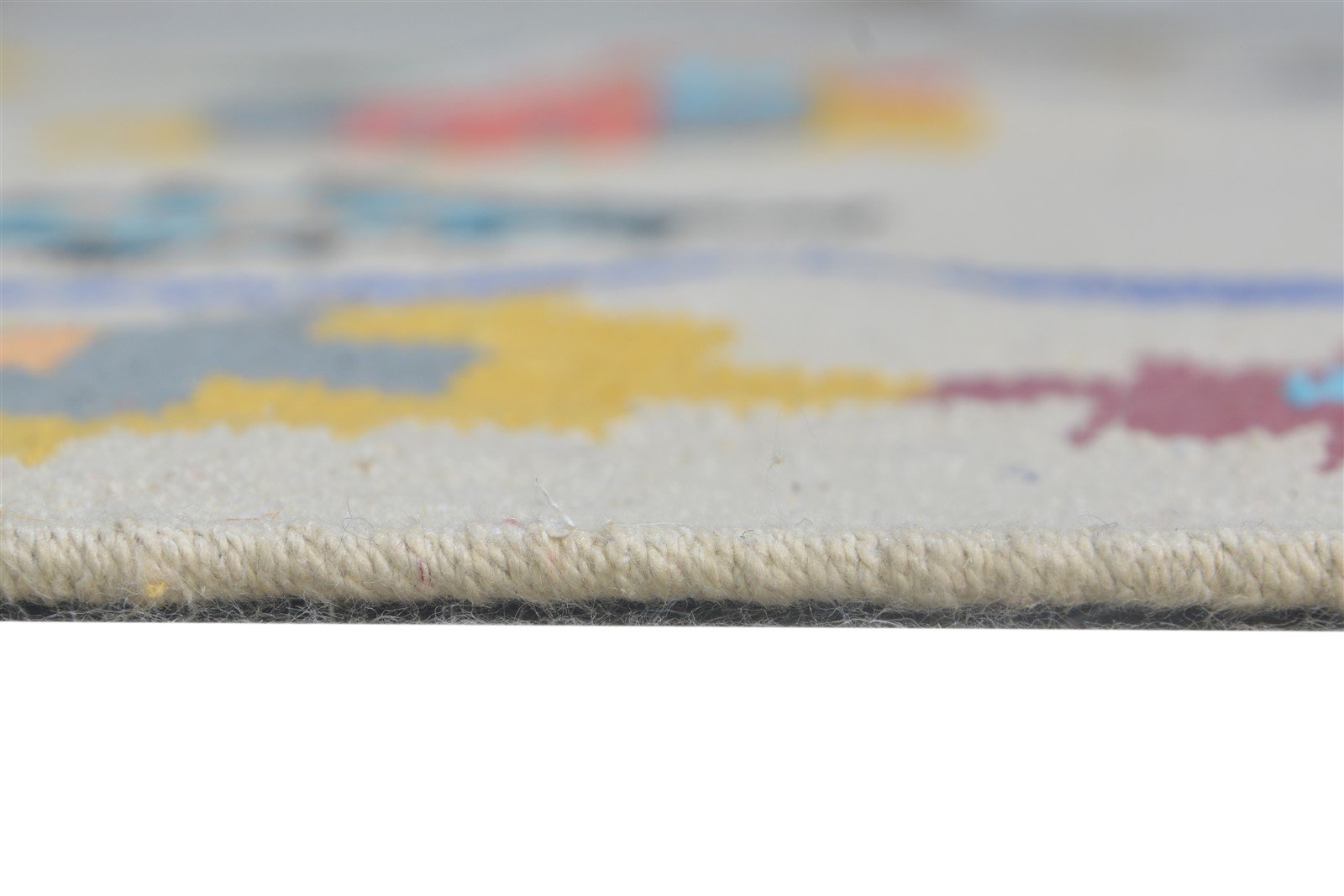 Wool Grey Rug 5' X 8' Modern Dhurrie Bohemian Geometric Room Size Carpet 7865193300117