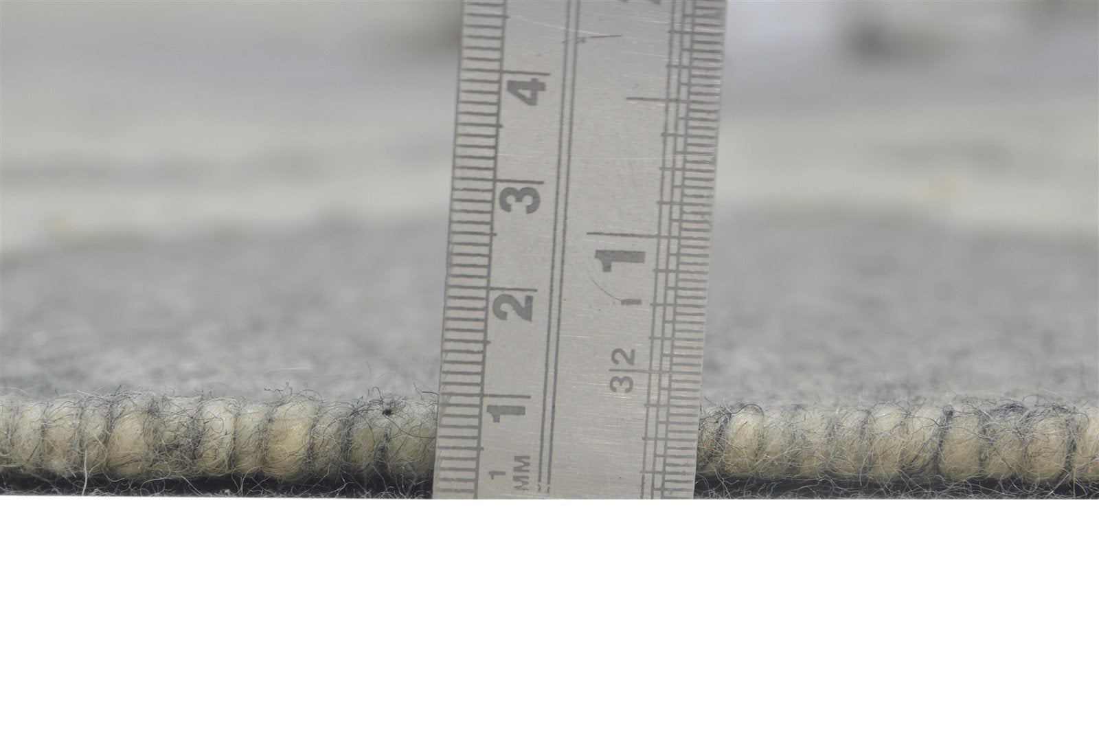 Wool Grey Rug 5' X 8' Modern Dhurrie Scandinavian Diamond Room Size Carpet 7865193037973
