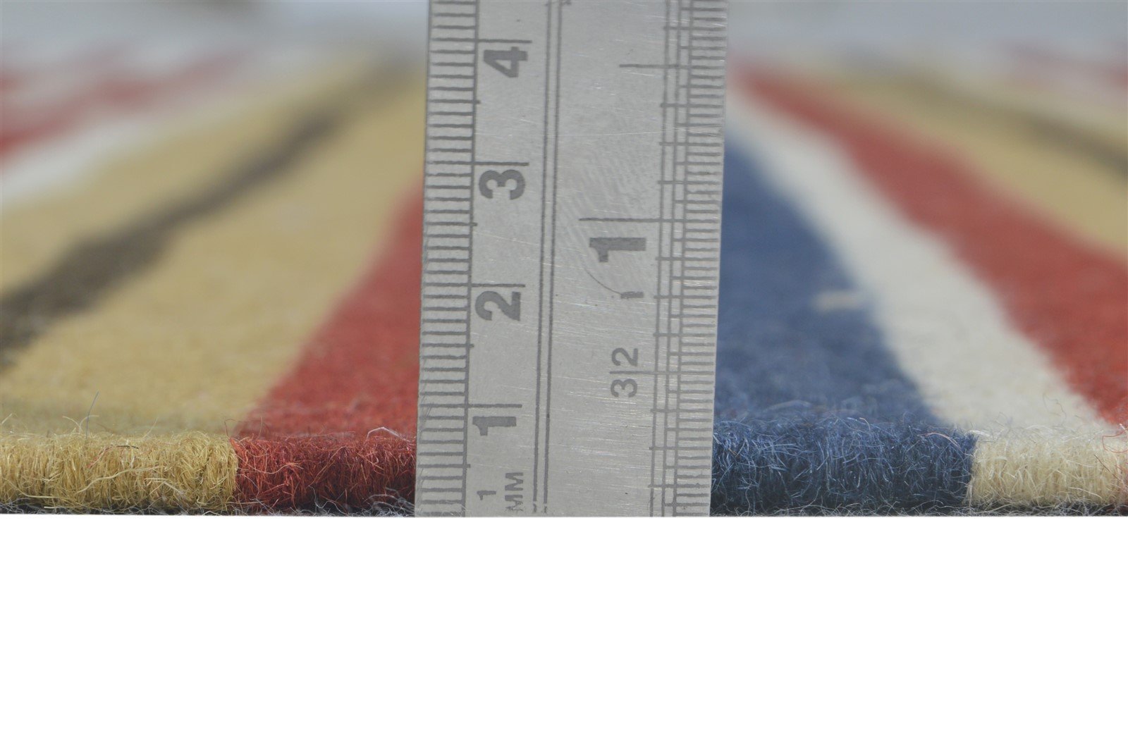 Wool Grey Rug 5' X 8' Modern Dhurrie Scandinavian Striped Room Size Carpet 7865192218773
