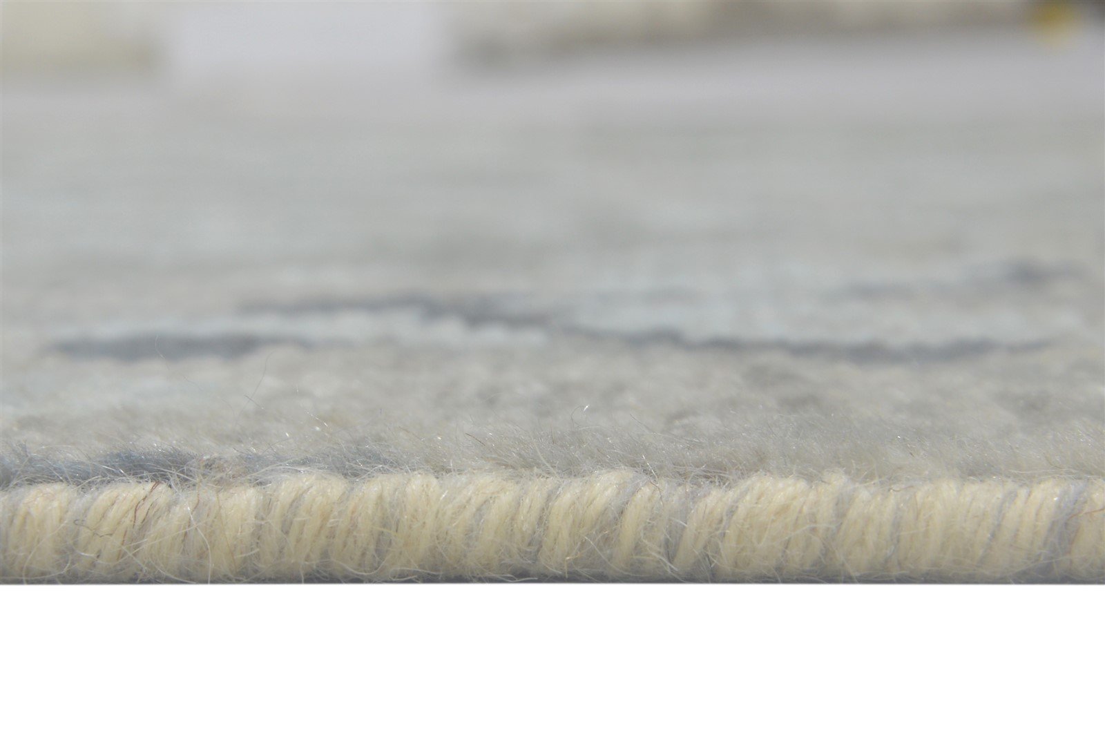 Wool Grey Rug 5' X 8' Modern Hand Knotted French Abstract Room Size Carpet 7864088854677