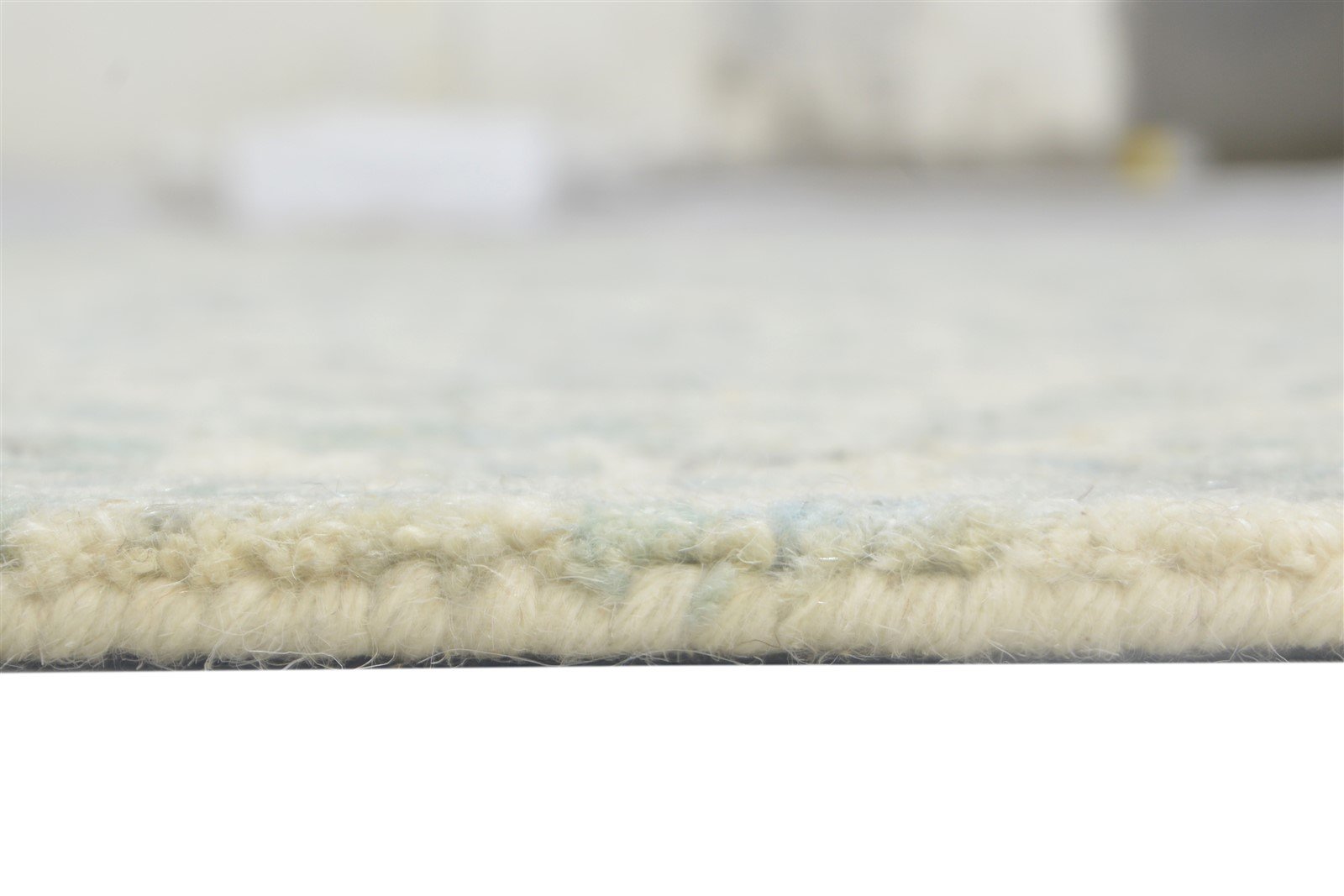 Wool Grey Rug 5' X 8' Modern Hand Tufted French Floral Room Size Carpet 7864093966485