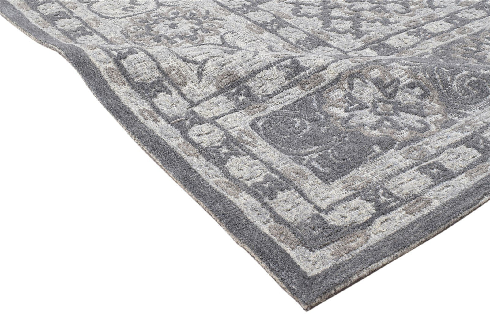 Wool Grey Rug 5' X 8' Modern Hand Tufted Kazak Oriental Room Size Carpet 7864094523541