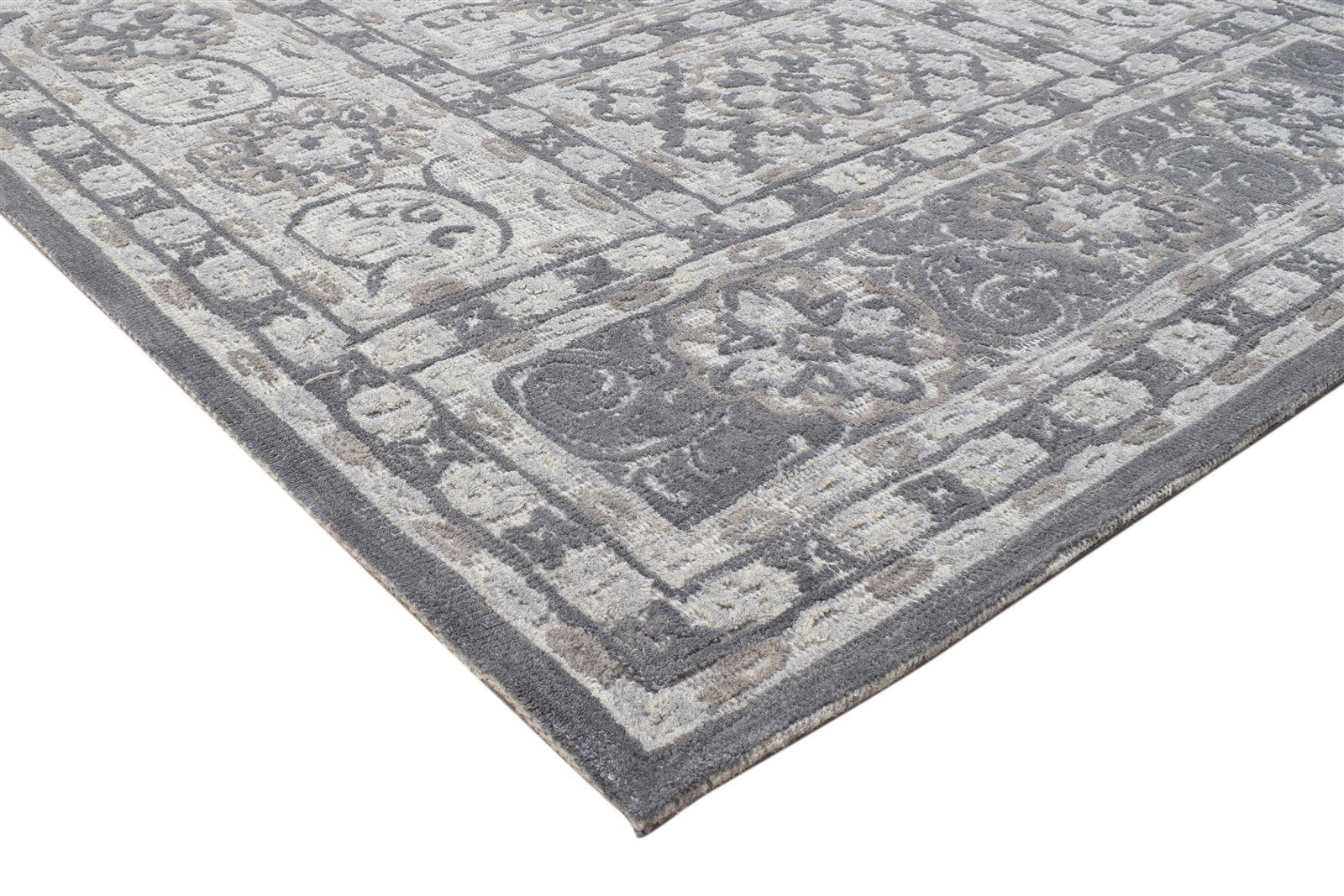 Wool Grey Rug 5' X 8' Modern Hand Tufted Kazak Oriental Room Size Carpet 7864094523541