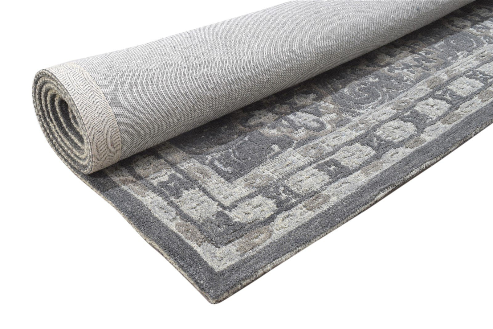 Wool Grey Rug 5' X 8' Modern Hand Tufted Kazak Oriental Room Size Carpet 7864094523541