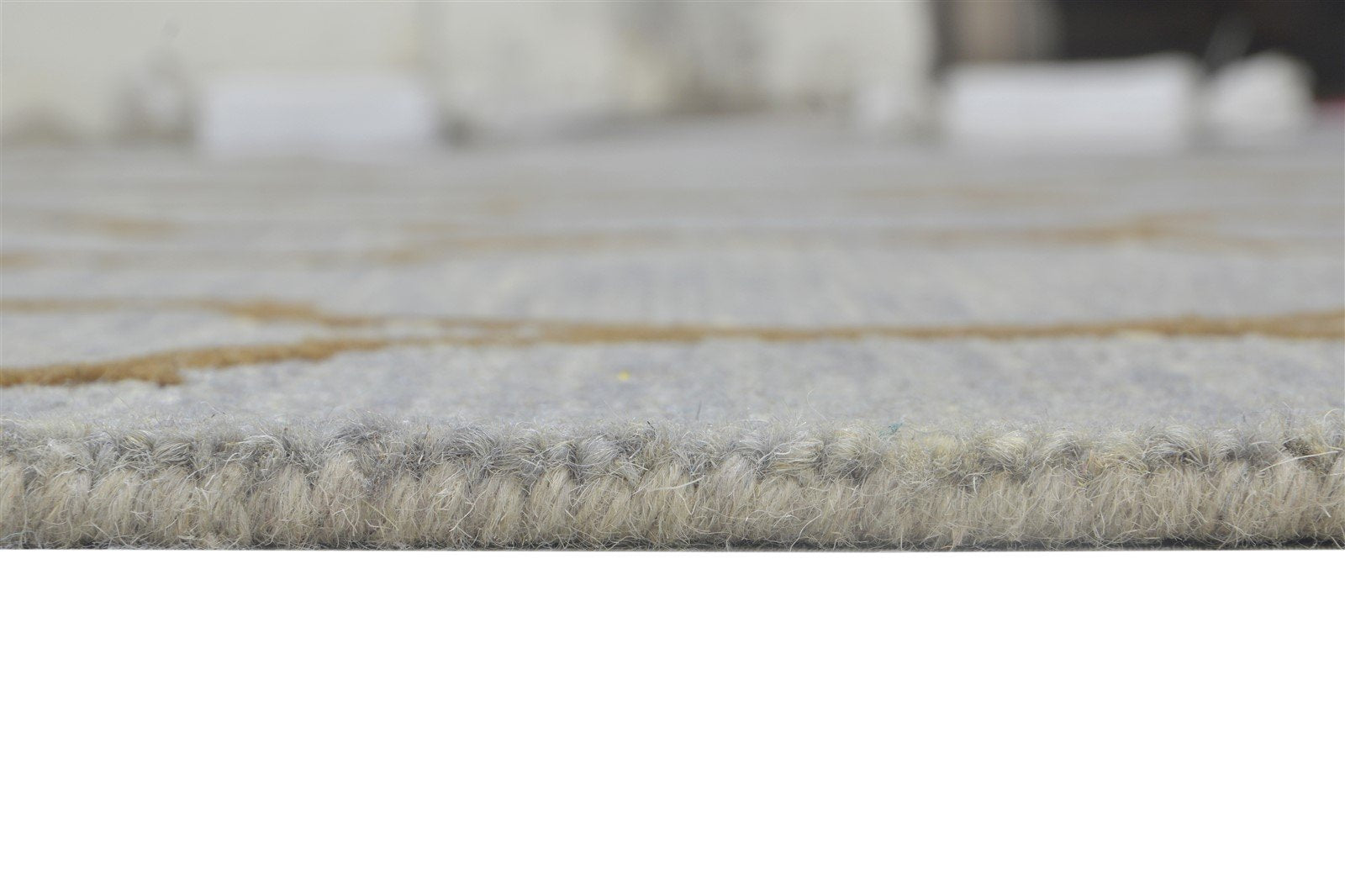 Wool Grey Rug 5' X 8' Modern Hand Tufted Moroccan Trellis Room Size Carpet 7864275632277