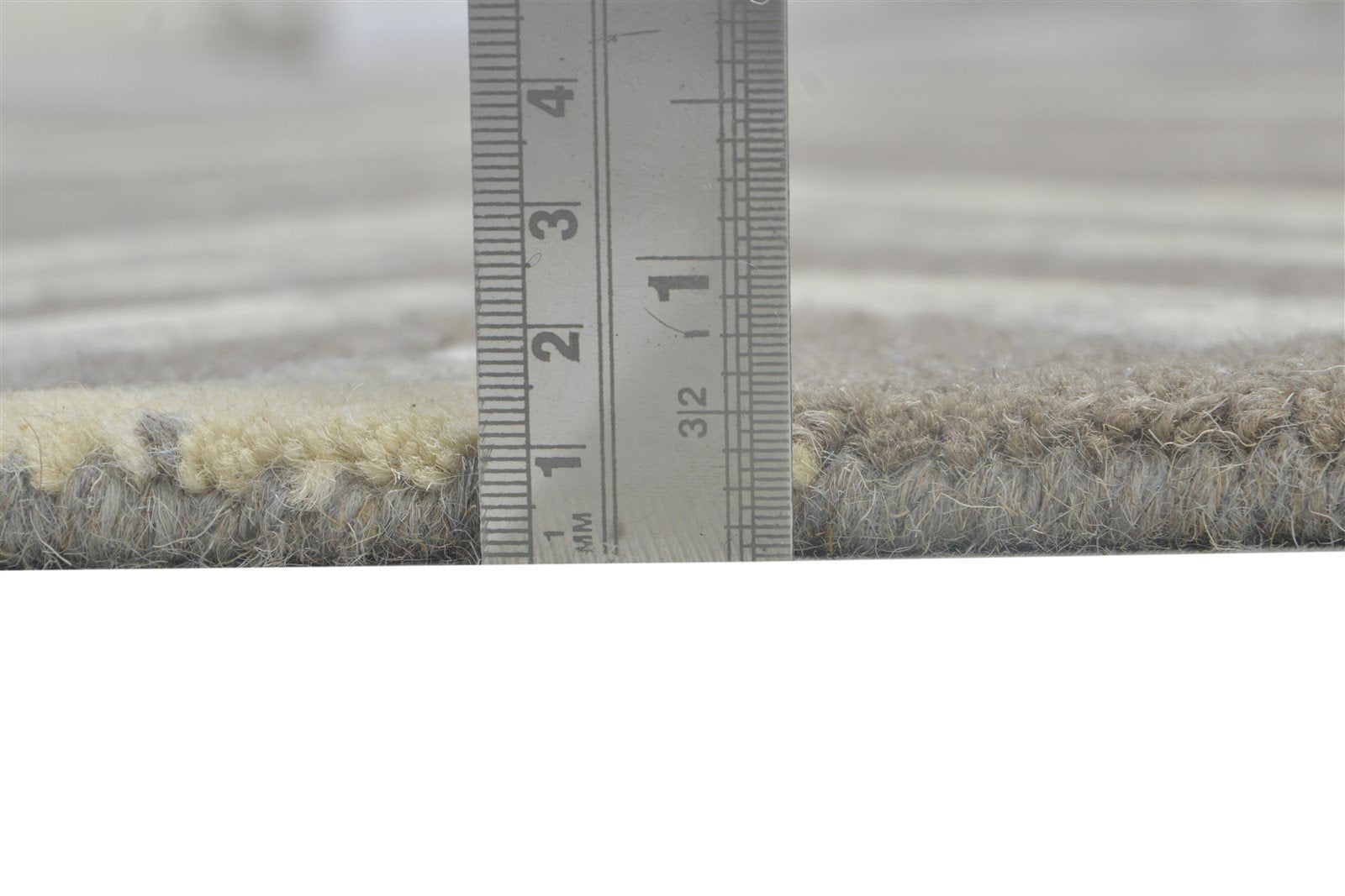 Wool Grey Rug 5' X 8' Modern Hand Tufted Scandinavian Chevron Room Size Carpet 7864283037845
