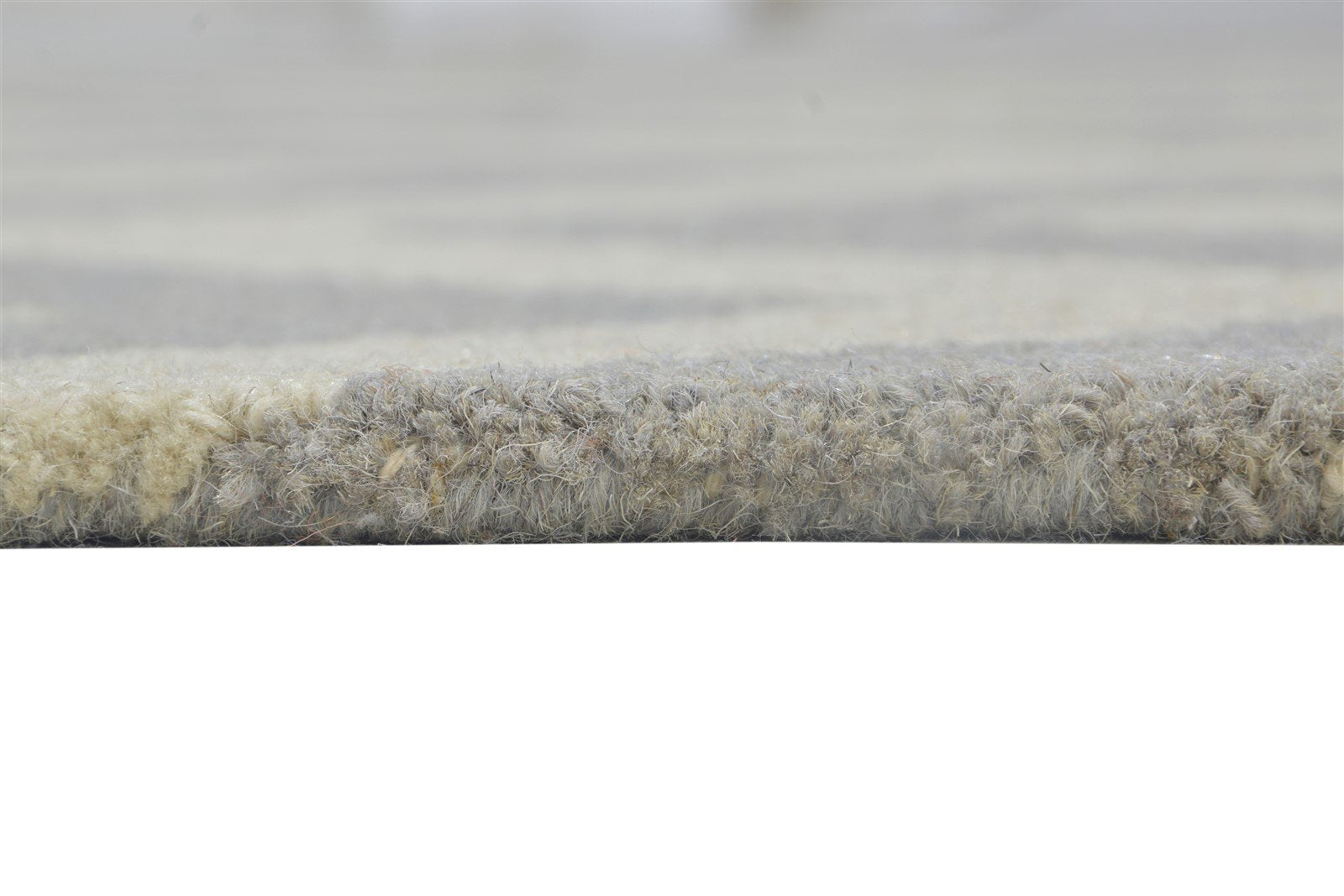 Wool Grey Rug 5' X 8' Modern Hand Tufted Scandinavian Geometric Room Size Carpet 7864242765973