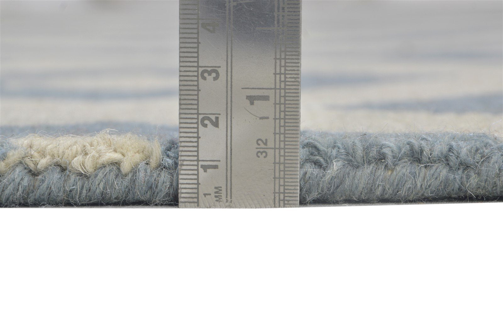 Wool Grey Rug 5' X 8' Modern Hand Tufted Scandinavian Geometric Room Size Carpet 7864249319573