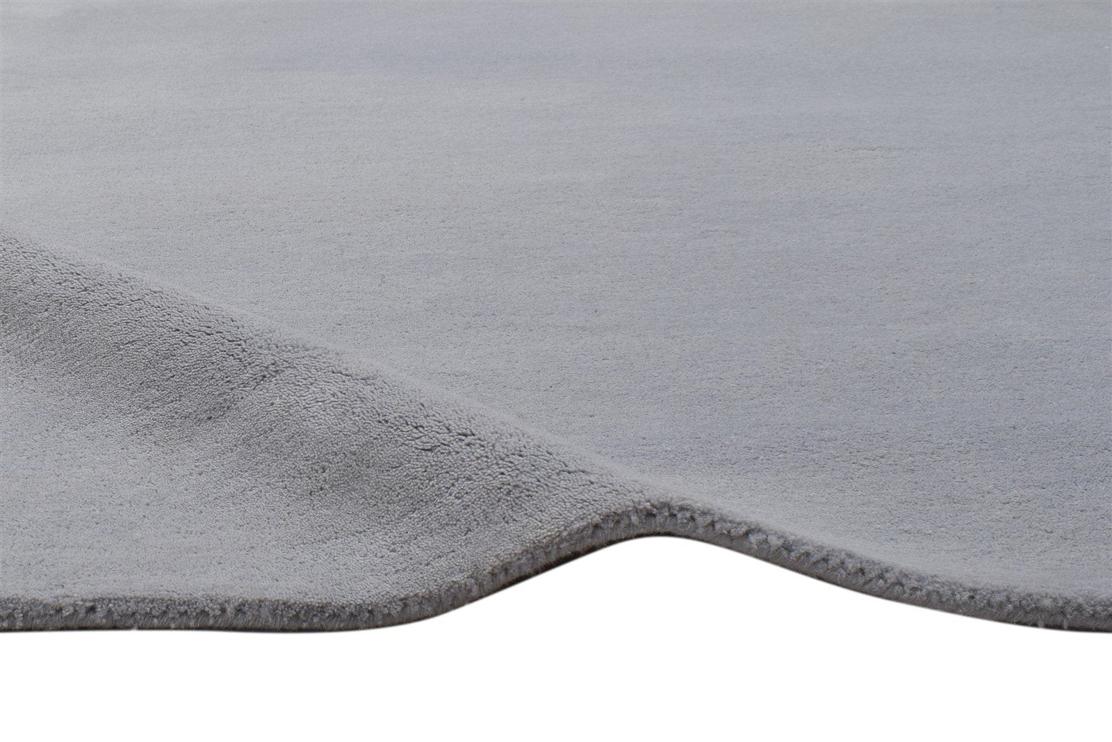 Wool Grey Rug 5' X 8' Modern Hand Tufted Scandinavian Solid Room Size Carpet 7864107958421