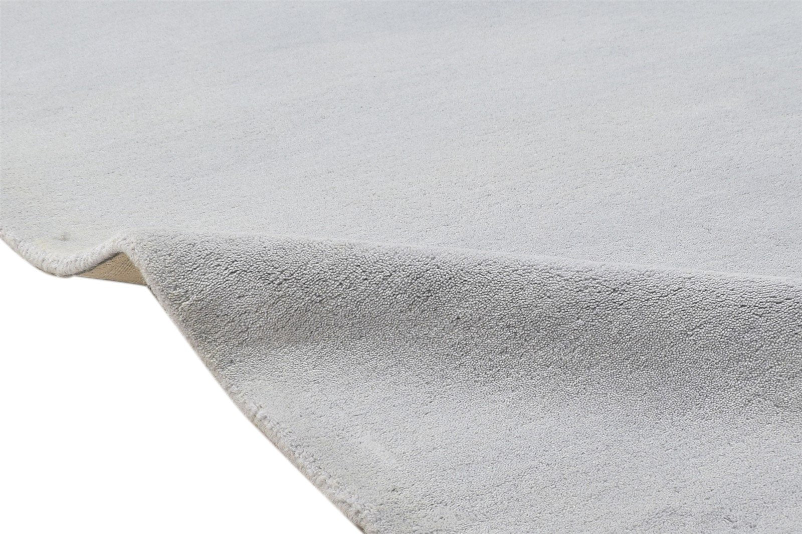 Wool Grey Rug 5' X 8' Modern Hand Tufted Scandinavian Solid Room Size Carpet 7864107958421