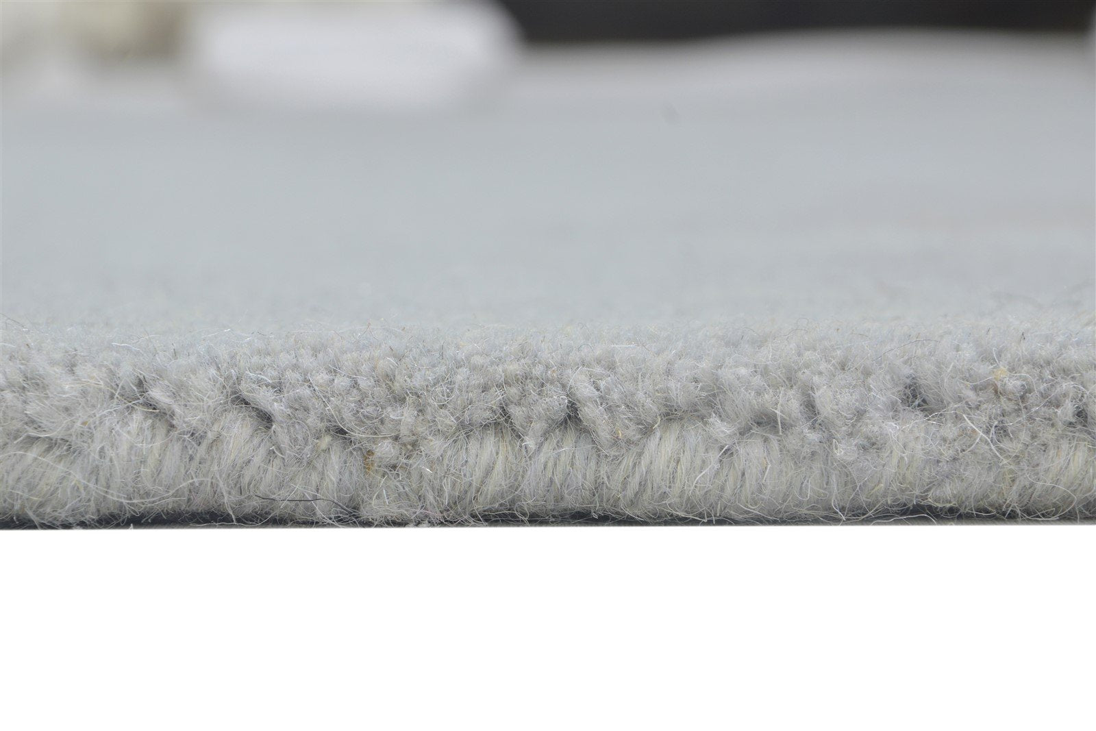 Wool Grey Rug 5' X 8' Modern Hand Tufted Scandinavian Solid Room Size Carpet 7864107958421
