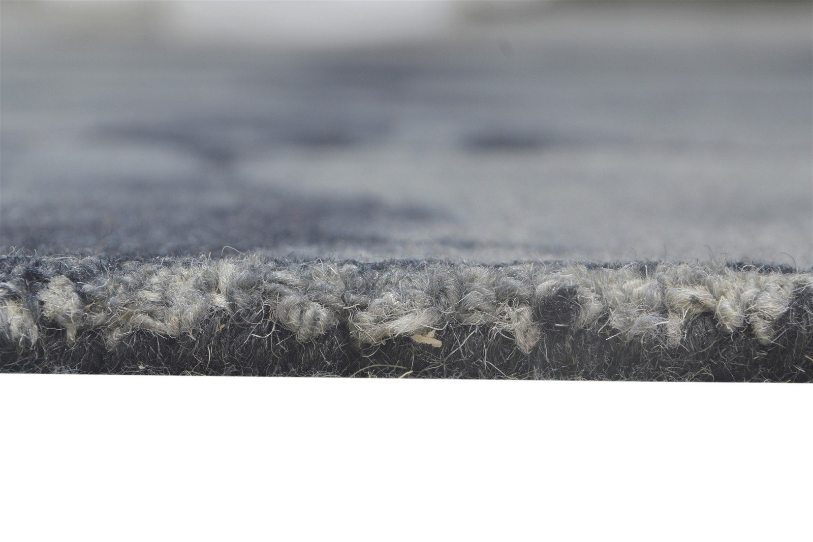 Wool Grey Rug 5' X 8' Modern Hand Tufted Shibori Tie Dye Room Size Carpet 7865202016405