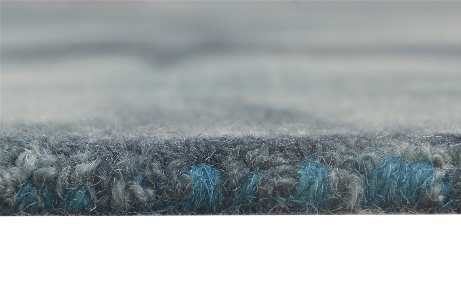 Wool Grey Rug 5' X 8' Modern Hand Tufted Shibori Tie Dye Room Size Carpet 7865174229141