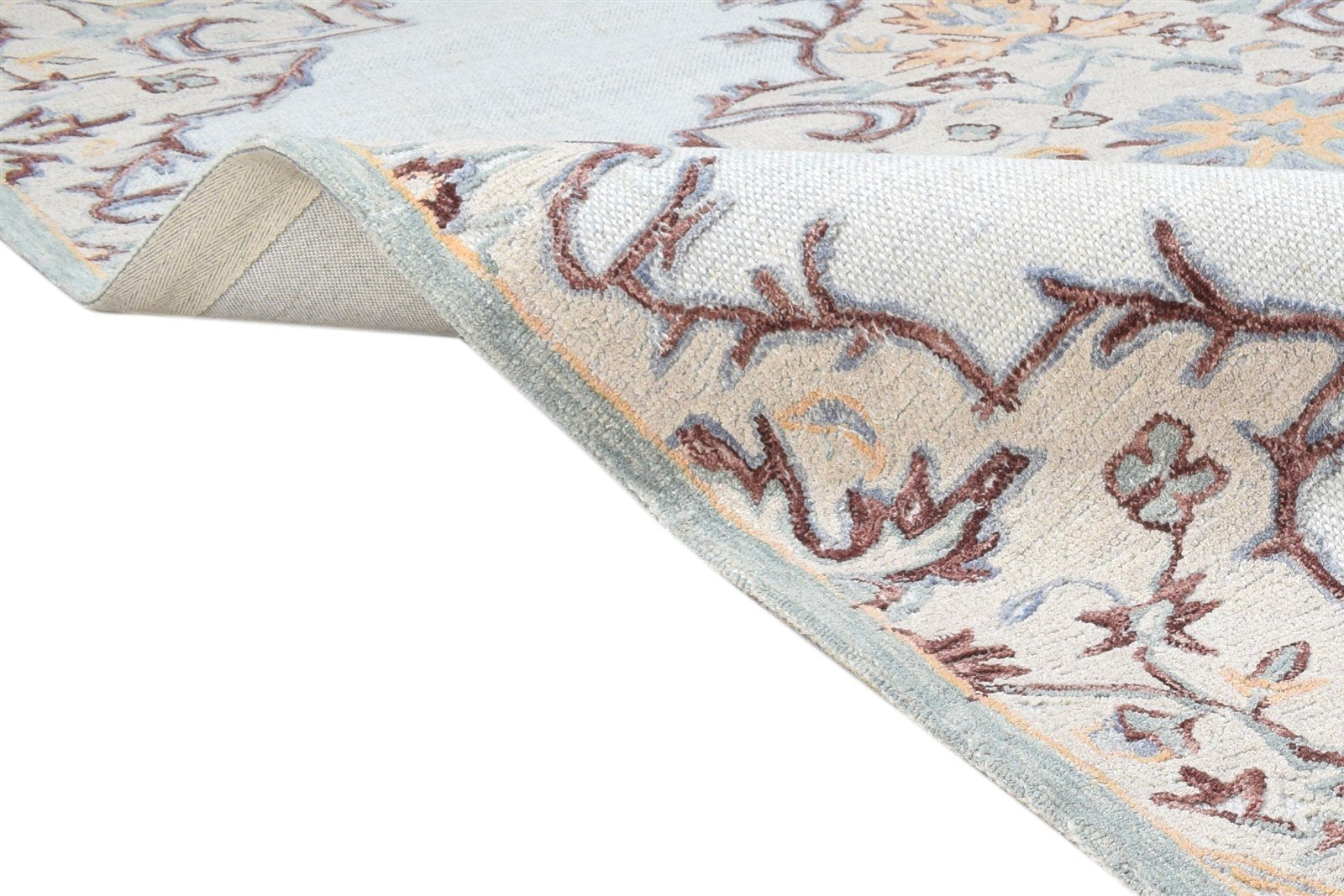Wool Grey Rug 5' X 8' Persian Hand Tufted Aubusson Oriental Room Size Carpet 7864094261397