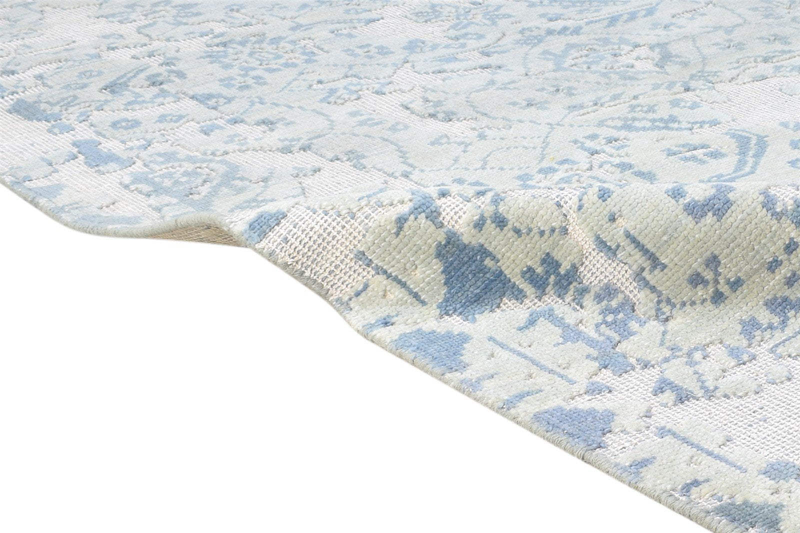 Wool Grey Rug 5X8 Transitional Hand Knotted Oriental Abstract Room Size Carpet 7864416567445