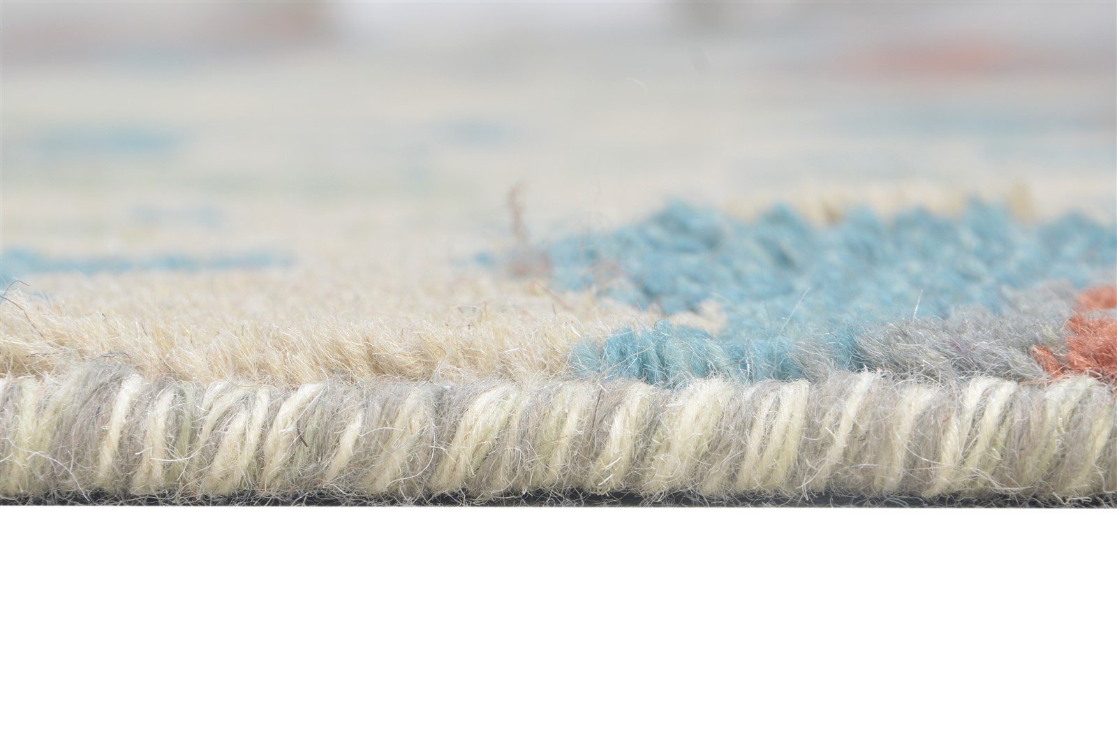 Fanya Wool Grey Rug 6' X 9' Modern Hand Knotted Bohemian Abstract 7864941510805