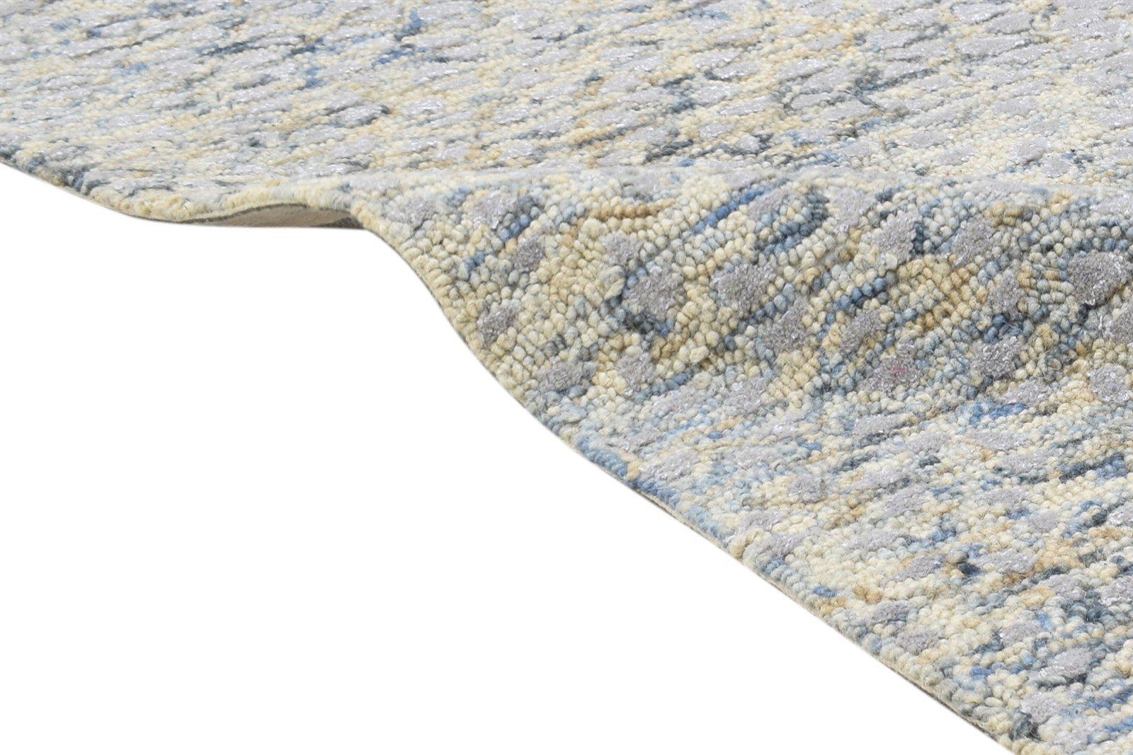 Wool Grey Rug 6' X 9' Modern Hand Tufted Indian Abstract Room Size Carpet 7864816009365