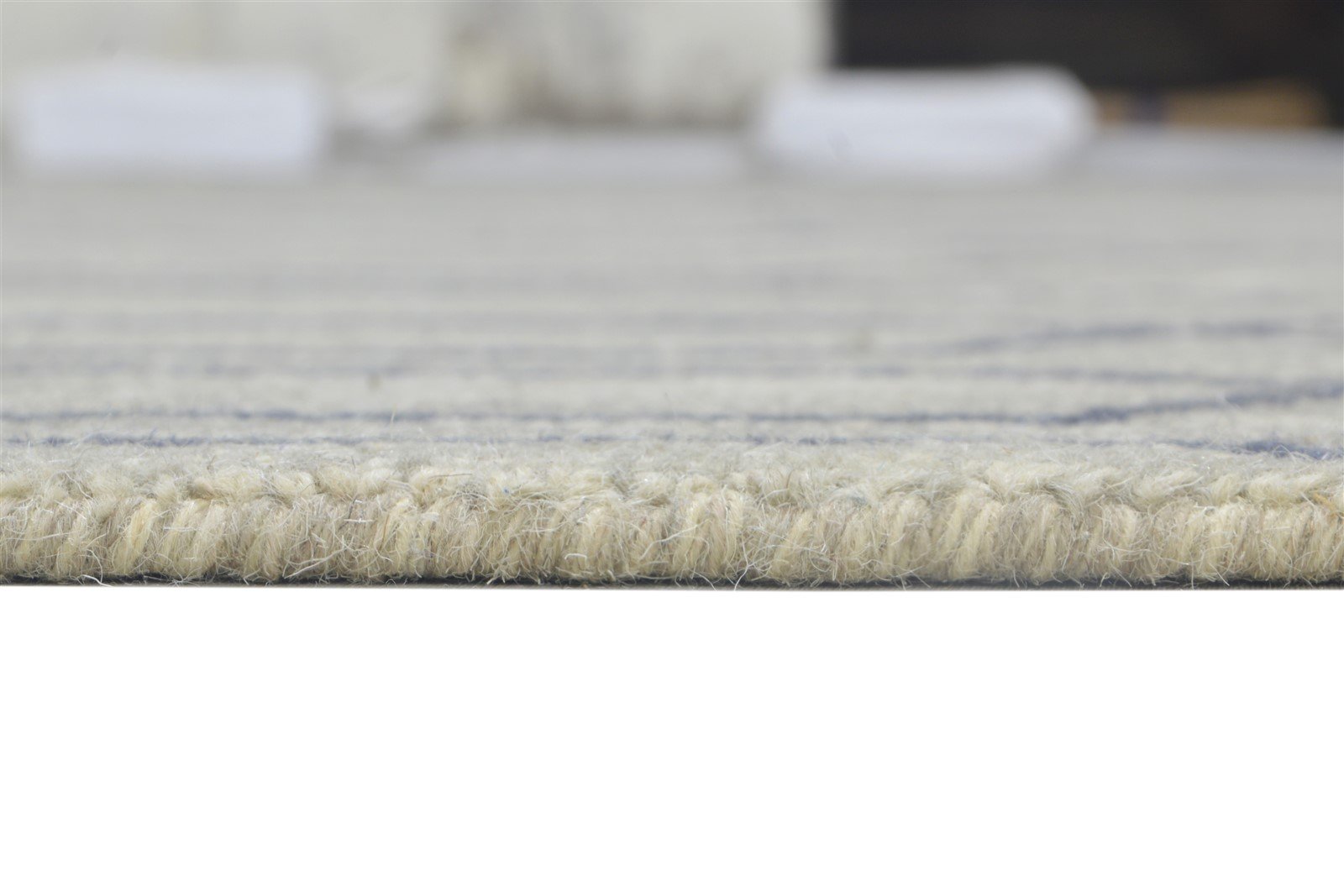 Wool Grey Rug 8' X 11' Modern Hand Tufted Moroccan Trellis Large Carpet 7864142266517