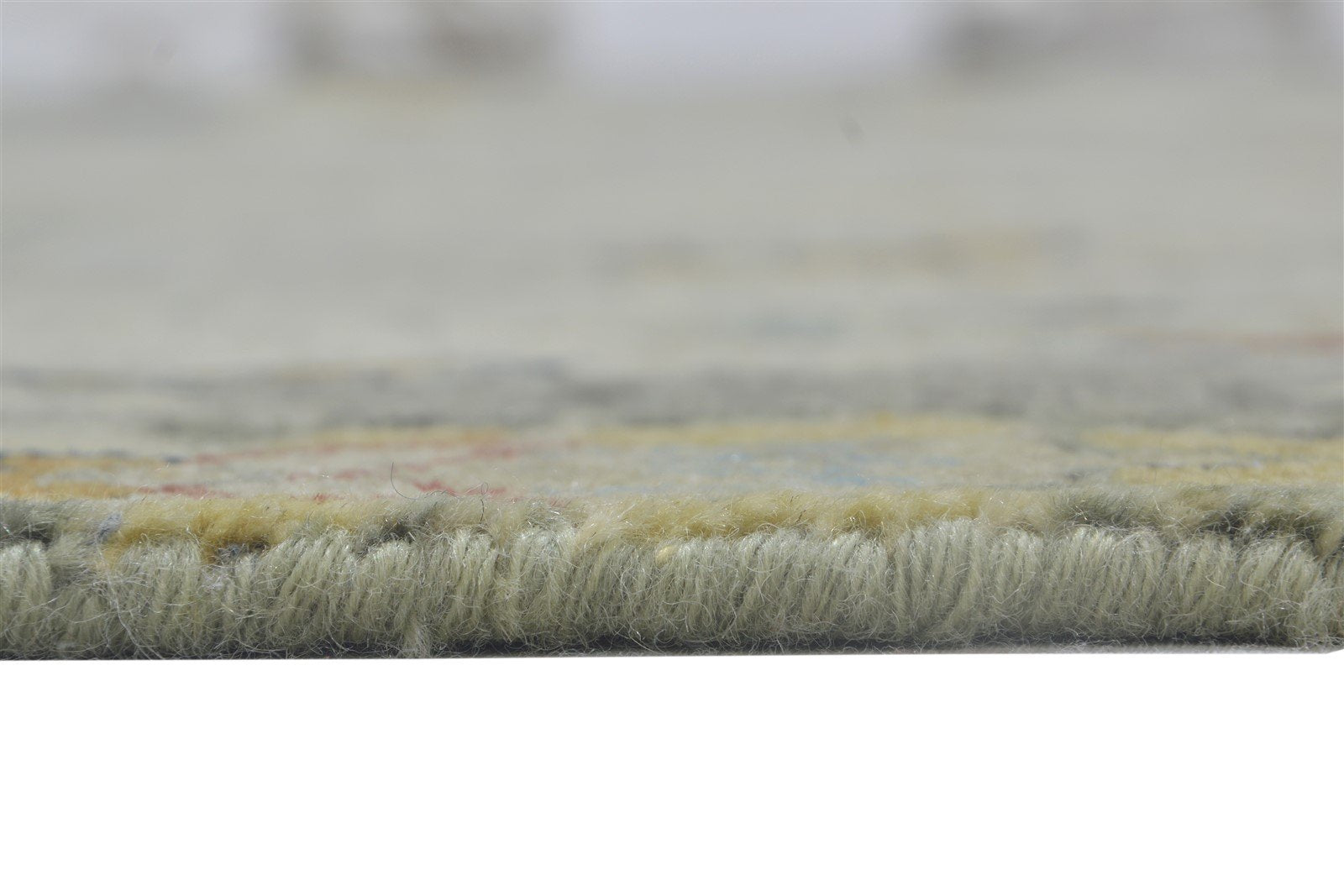 Wool Grey Rug 9' X 12' Persian Hand Knotted Oushak Abstract Large Carpet 7864206983317