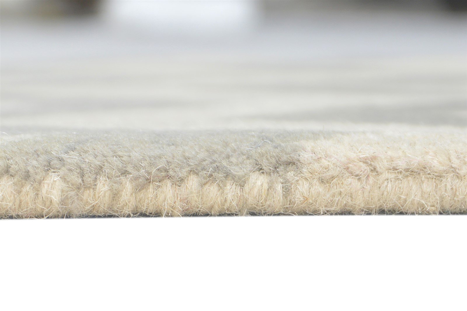 Wool Ivory Rug 2' X 3' Modern Hand Tufted French Chevron Small Carpet 7860691402901