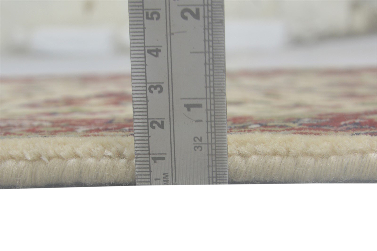 Wool Ivory Rug 3' X 10' Persian Hand Knotted Heriz-Indian Oriental Small Runner 7864089837717
