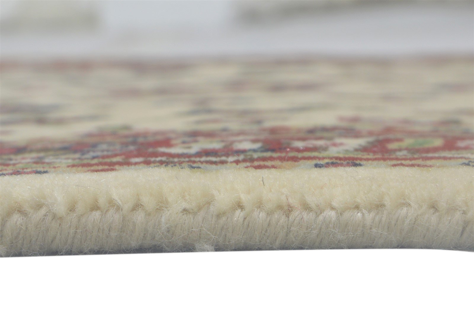 Wool Ivory Rug 3' X 8' Persian Hand Knotted Heriz-Indian Oriental Small Runner 7864089444501