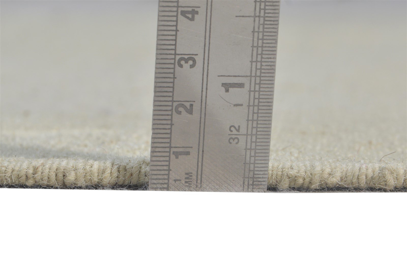 Wool Ivory Rug 5' X 8' Modern Dhurrie Scandinavian Solid Room Size Carpet 7865170231445