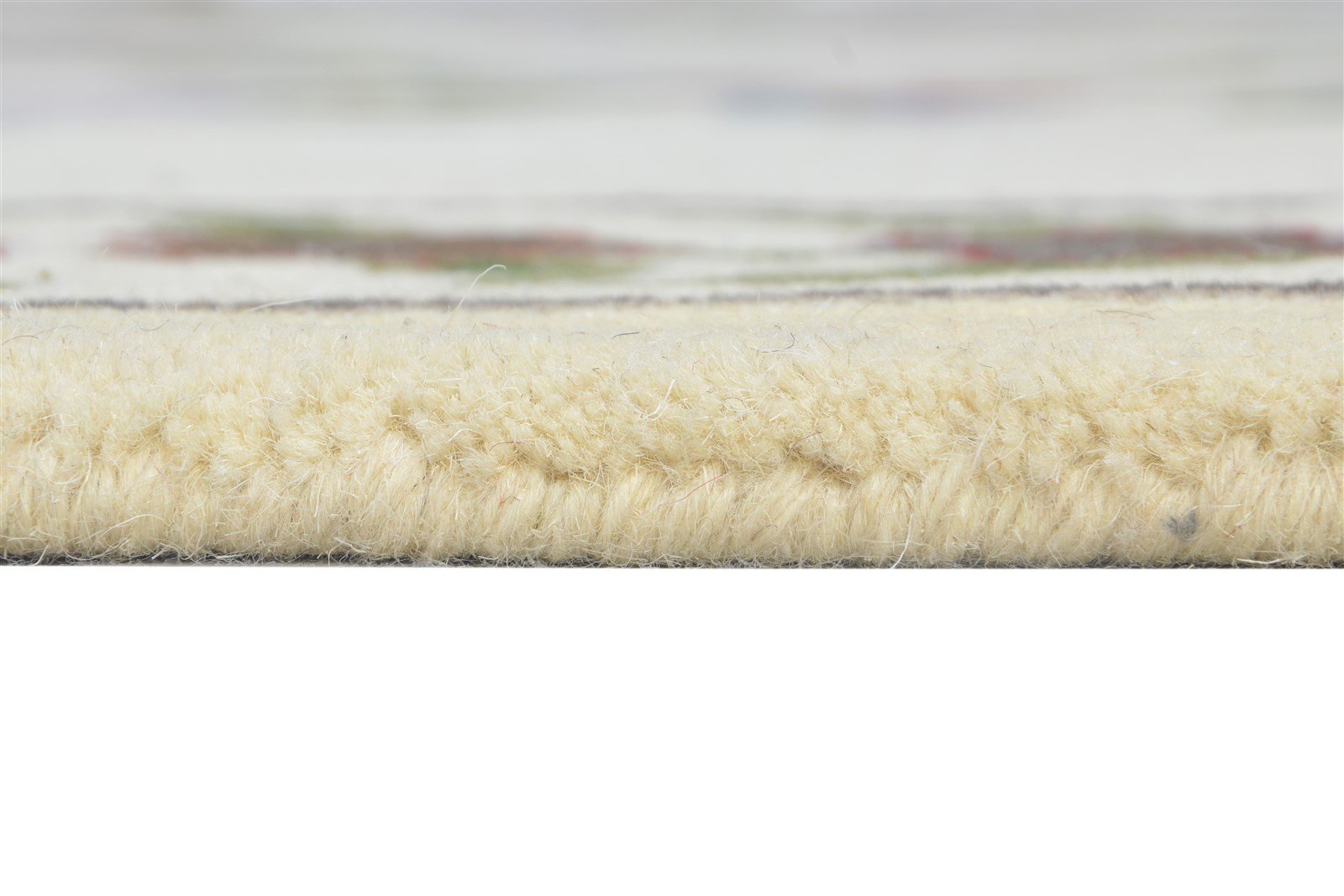 Wool Ivory Rug 6' X 8' Modern Hand Tufted French Floral Room Size Carpet 7864995807381