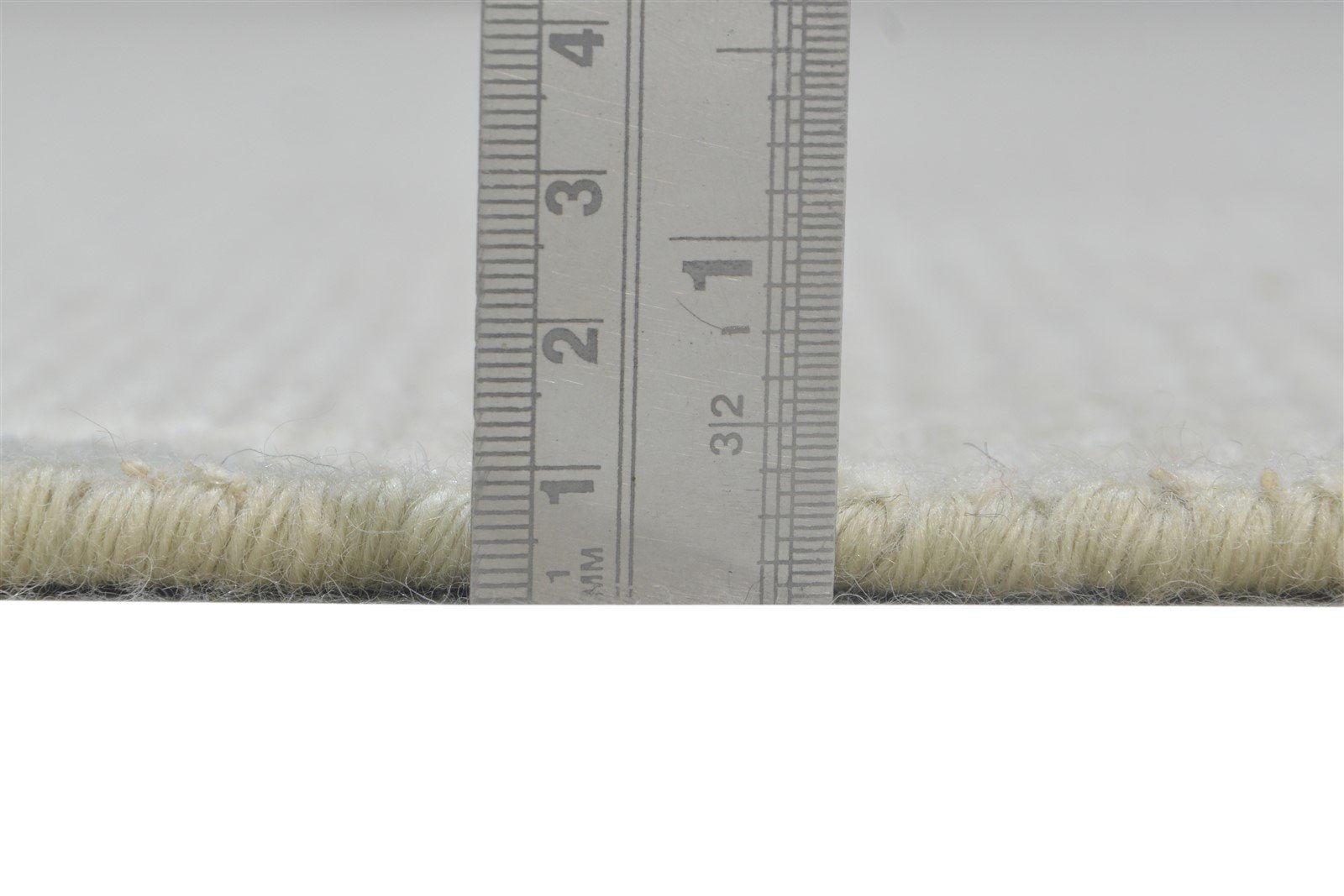 Wool Ivory Rug 6' X 9' Modern Hand Knotted Scandinavian Solid Room Size Carpet 7865145950357