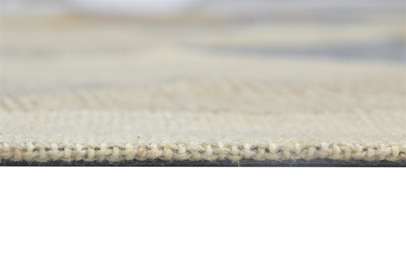 Wool Ivory Rug 8' X 11' Modern Hand Tufted Scandinavian Geometric Large Carpet 7864109400213