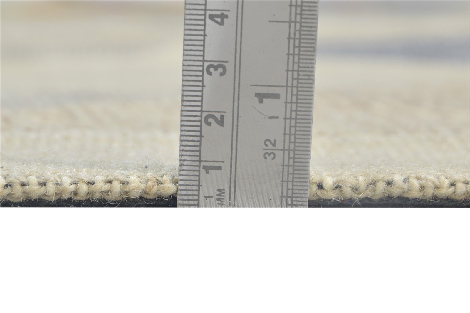 Wool Ivory Rug 8' X 11' Modern Hand Tufted Scandinavian Geometric Large Carpet 7864109400213