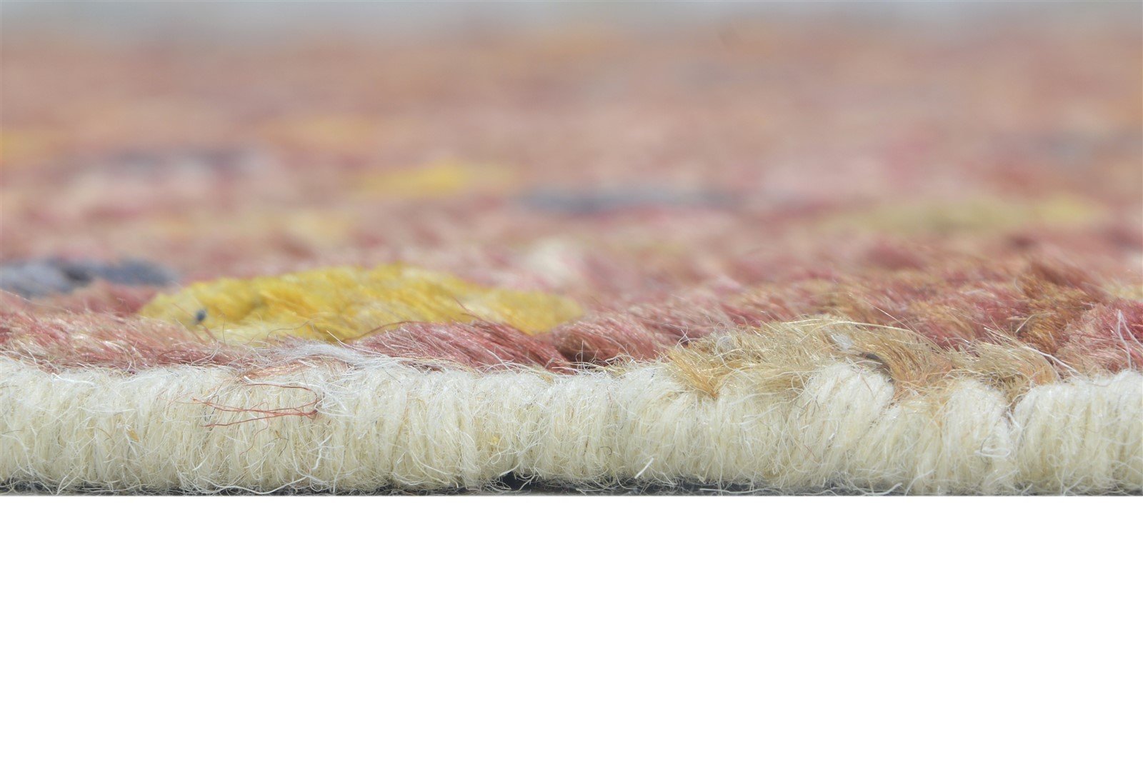 Wool / Jute Red Rug 5X8 Modern Hand Knotted Scandinavian Honeycomb Room Size 7864880595093