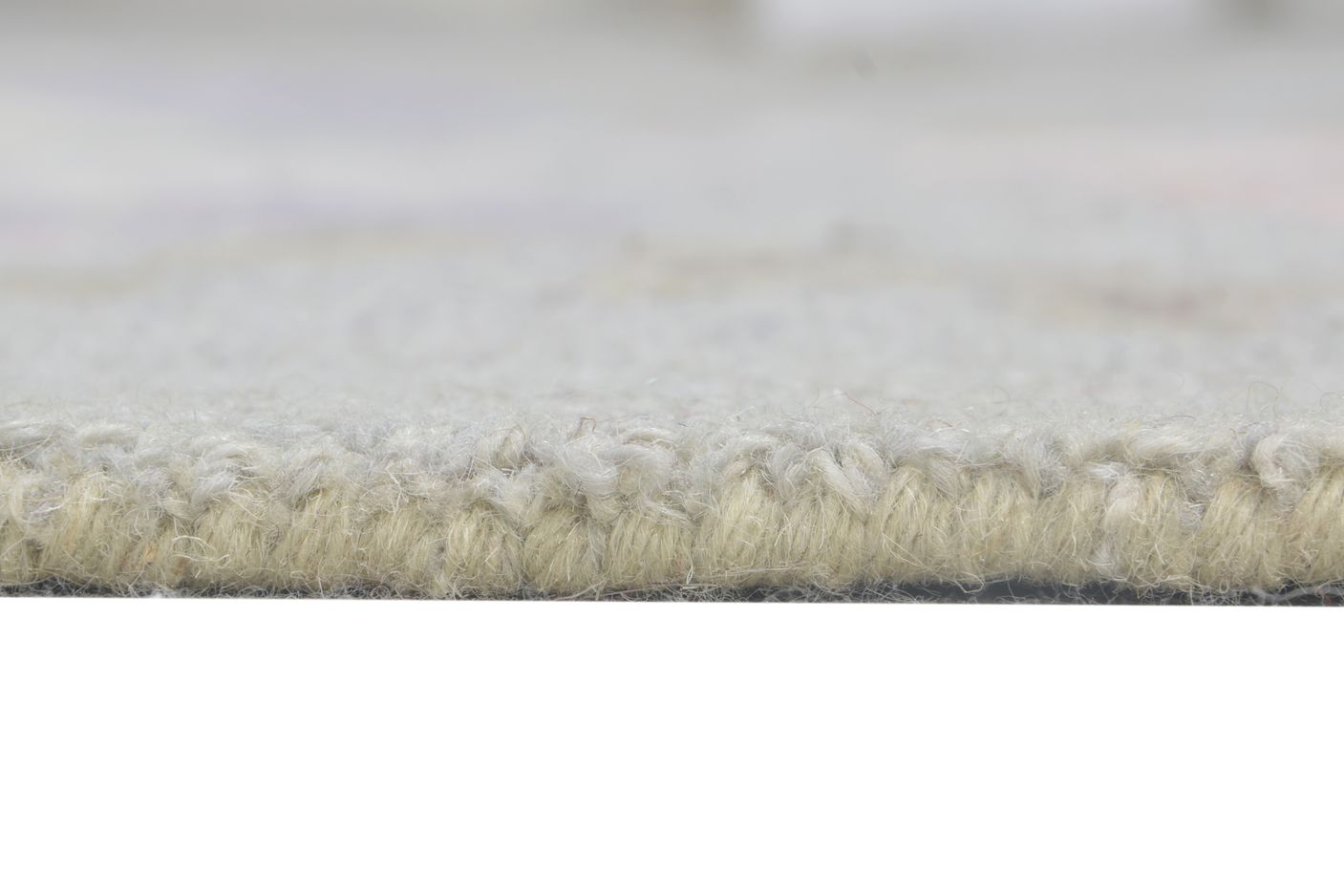 Wool Light Grey Rug 5' X 8' Modern Hand Tufted French Floral Room Size Carpet 7865055051925