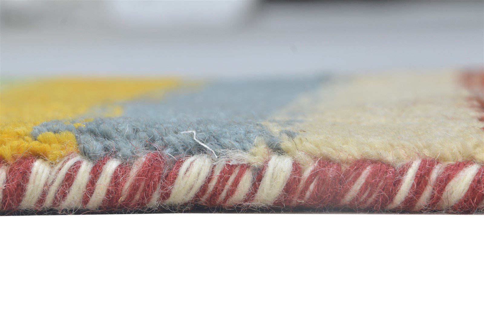 Wool Multi Color Rug 1X2 Persian Hand Knotted Gabbeh Southwestern Small Carpet 7864209146005