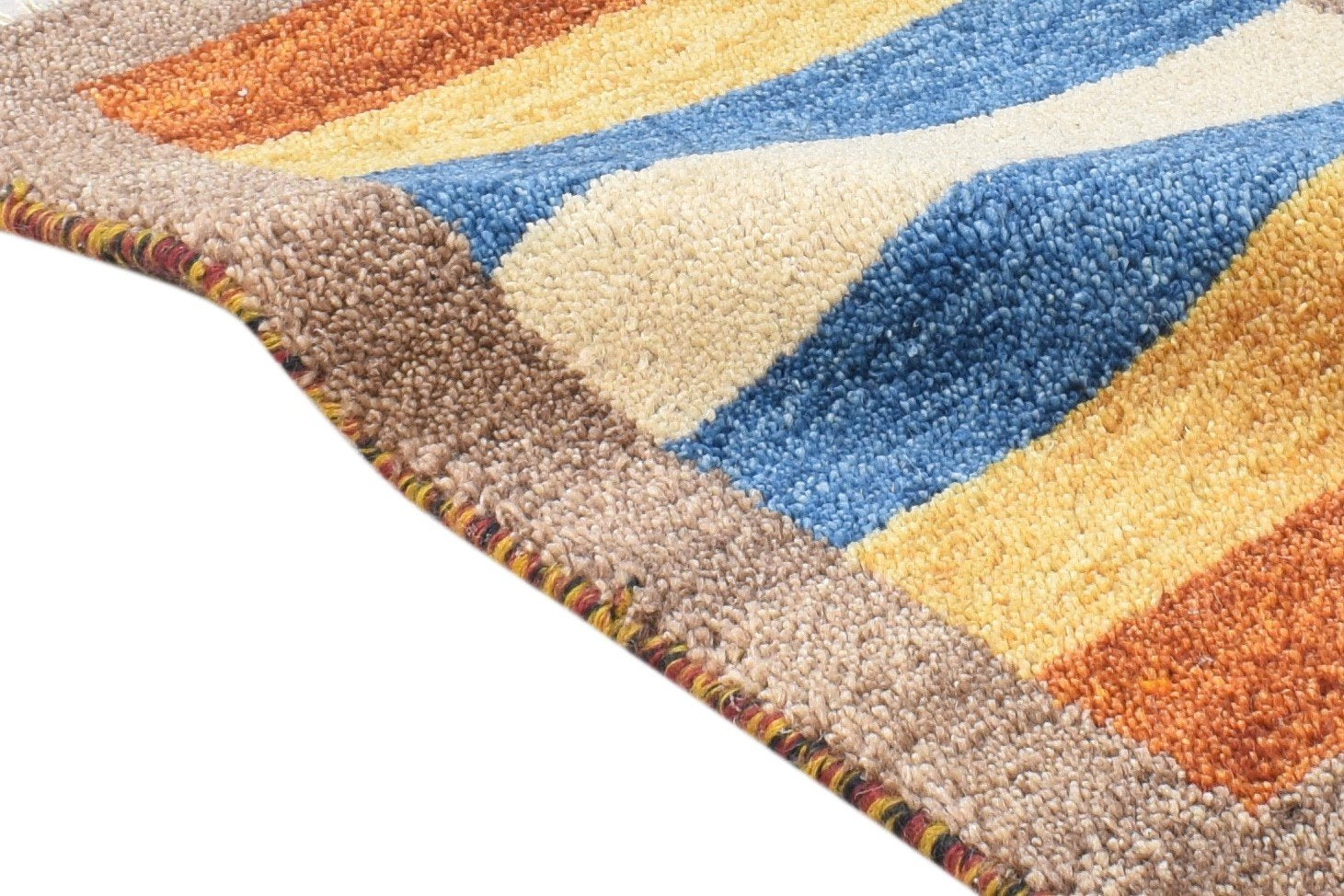 Simone Wool Multi Color Rug 1X2 Persian Hand Knotted Southwestern Tribal 7865183699093