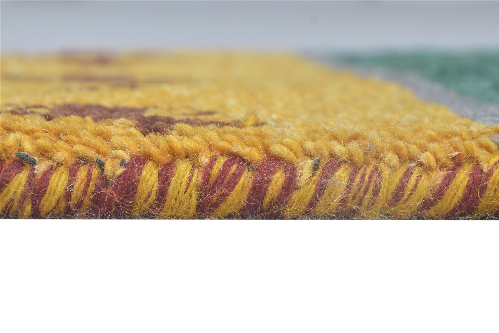 Jeanie Wool Multi Color Rug 1X2 Southwestern Hand Knotted Gabbeh Striped 7865082642581