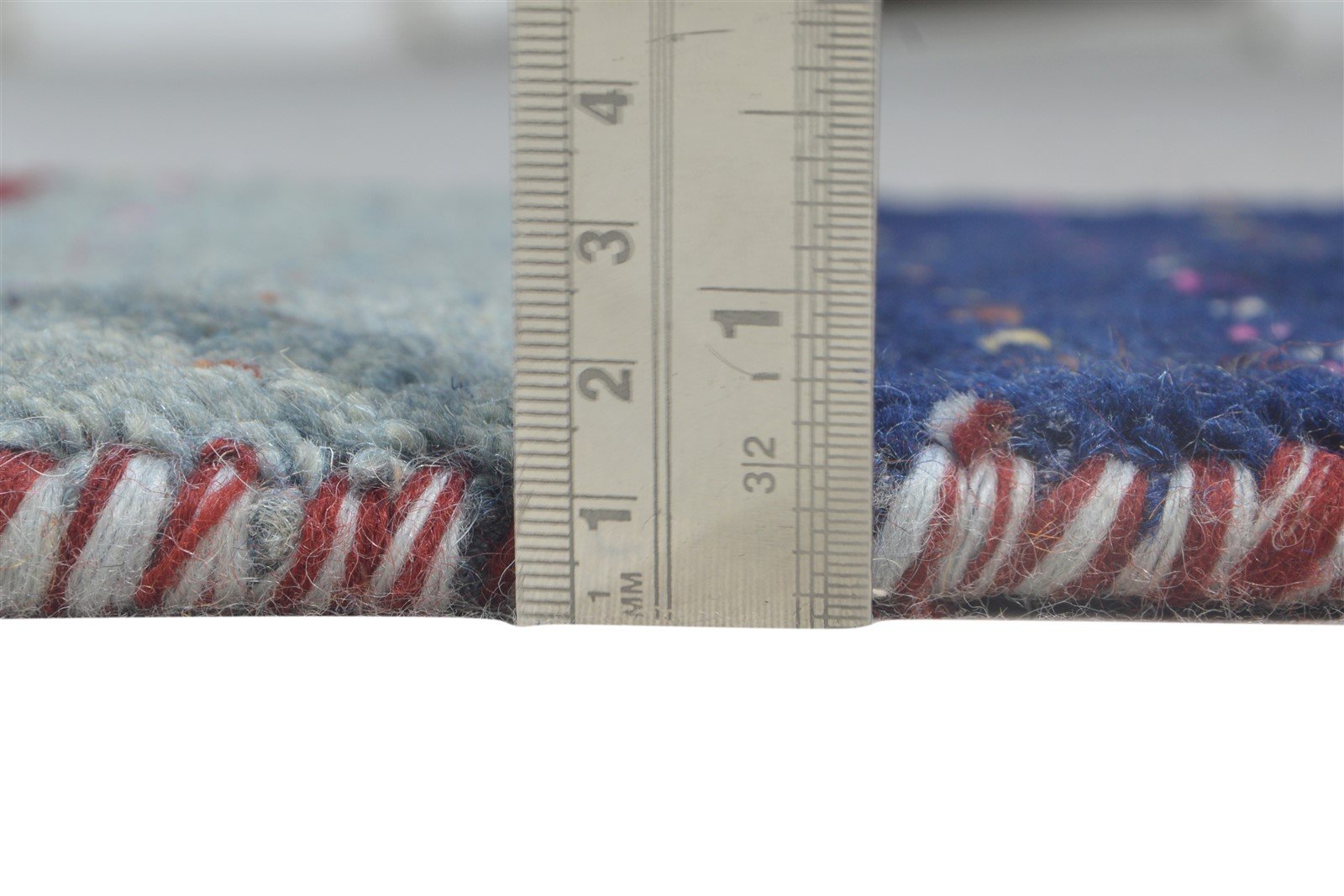 Wool Multi Color Rug 1X2 Southwestern Hand Knotted Gabbeh Tribal Small Carpet 7865090900117