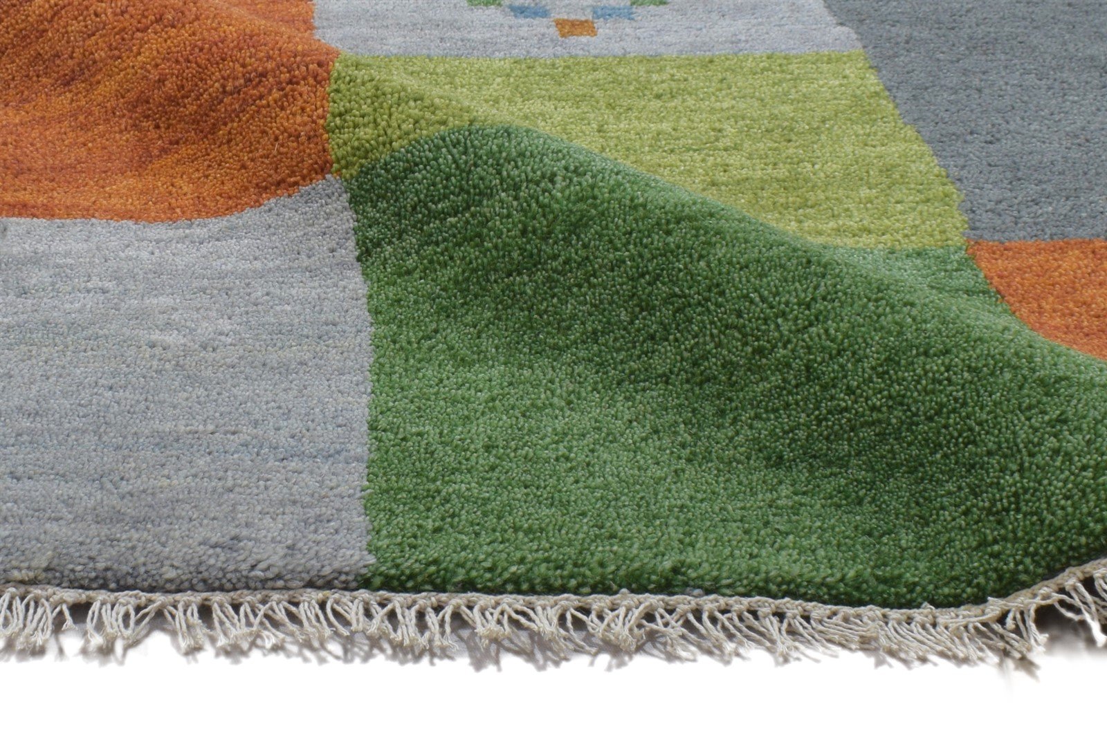 Wool Multi Color Rug 2'6 X 5' Persien Hand Knotted Gabbeh Tribal Small Carpet 7864316887189