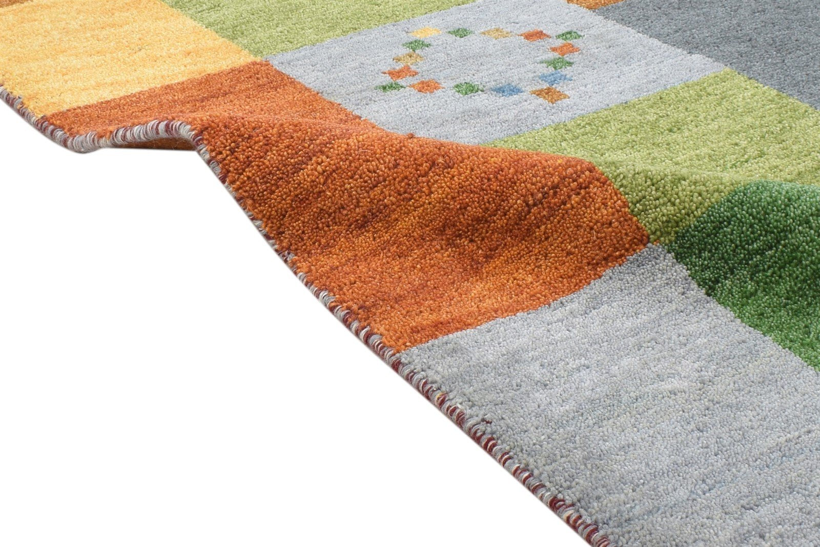 Wool Multi Color Rug 2'6 X 5' Persien Hand Knotted Gabbeh Tribal Small Carpet 7864316887189